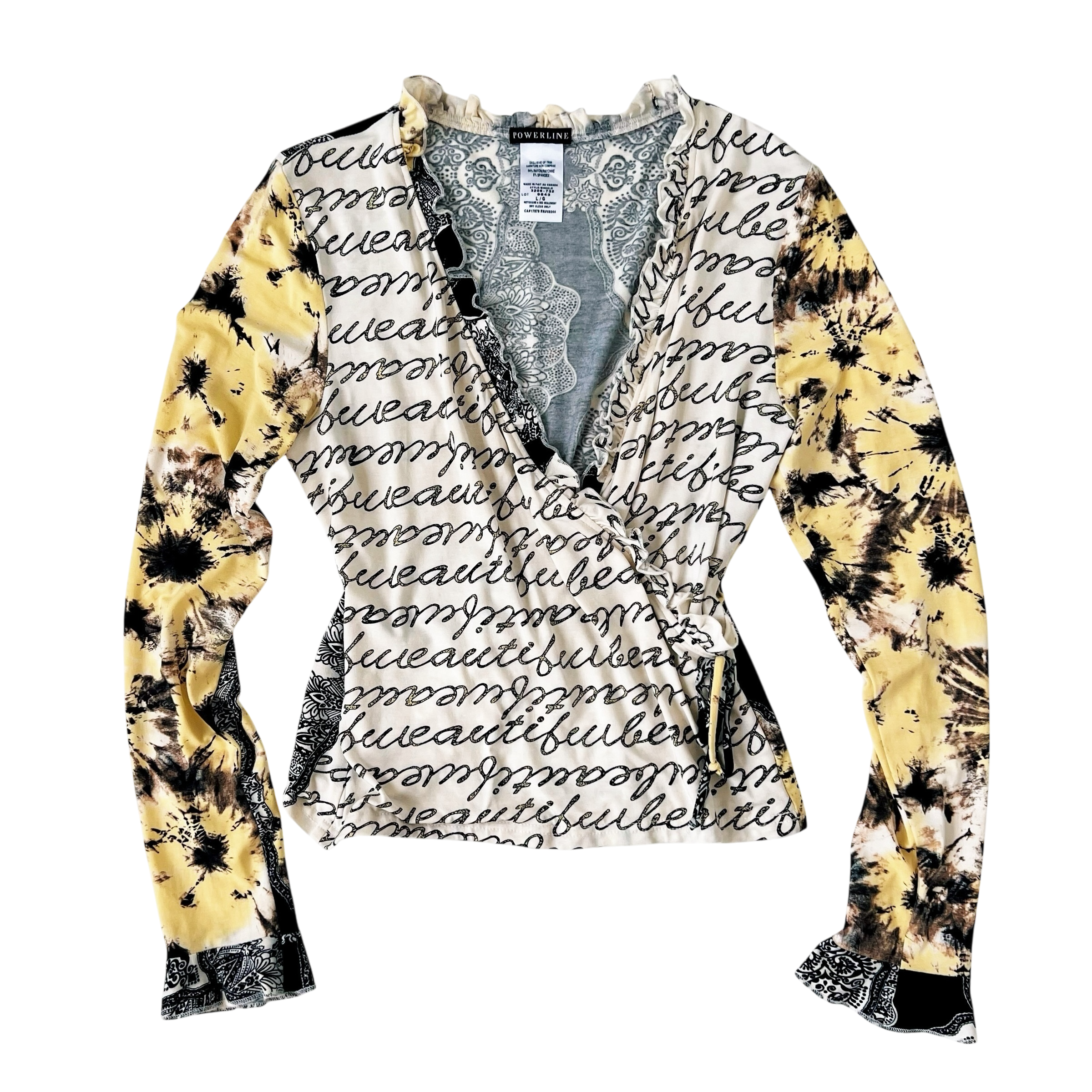 Funky Wrap Style Top (L)