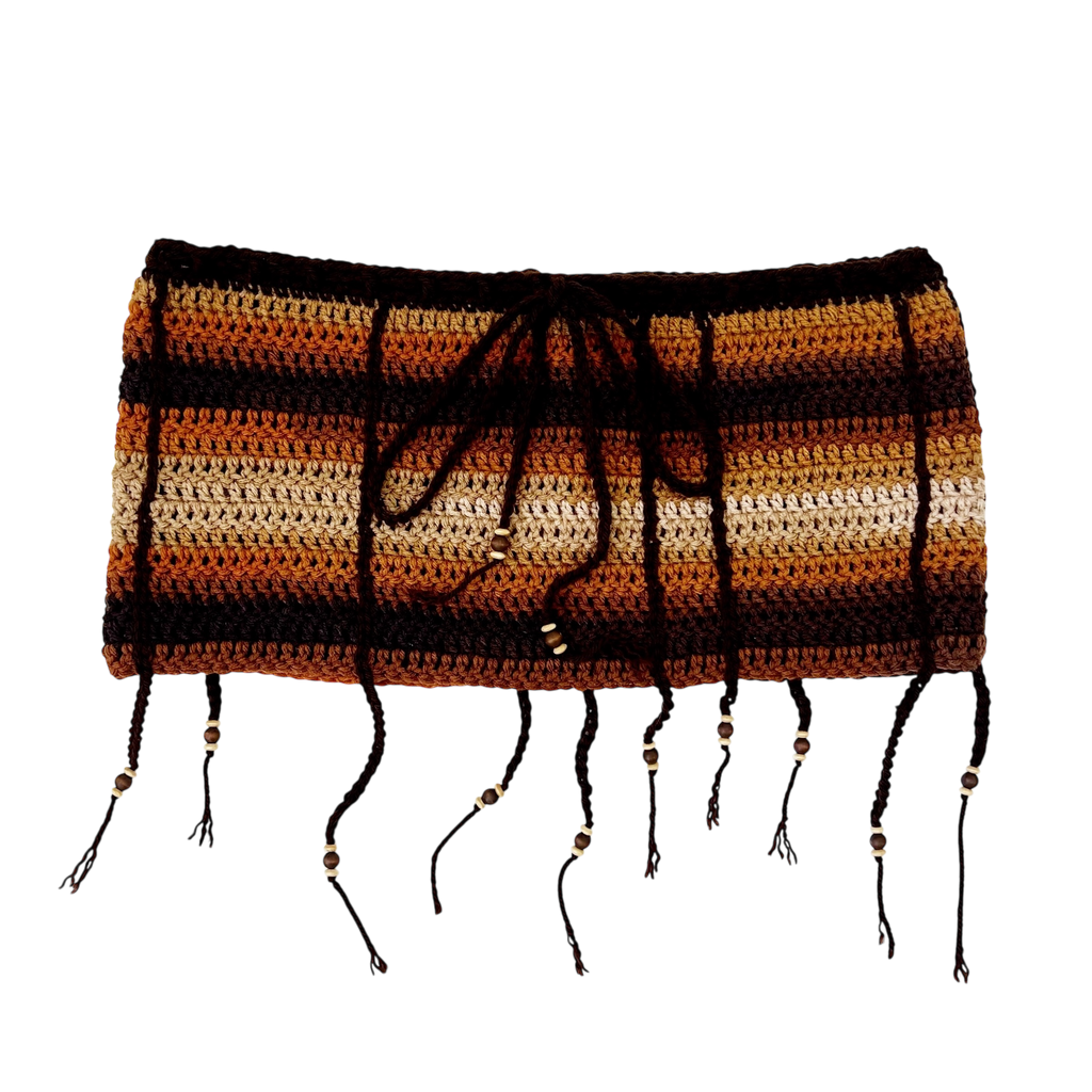 Sandstorm Crochet Mini Skirt (M)