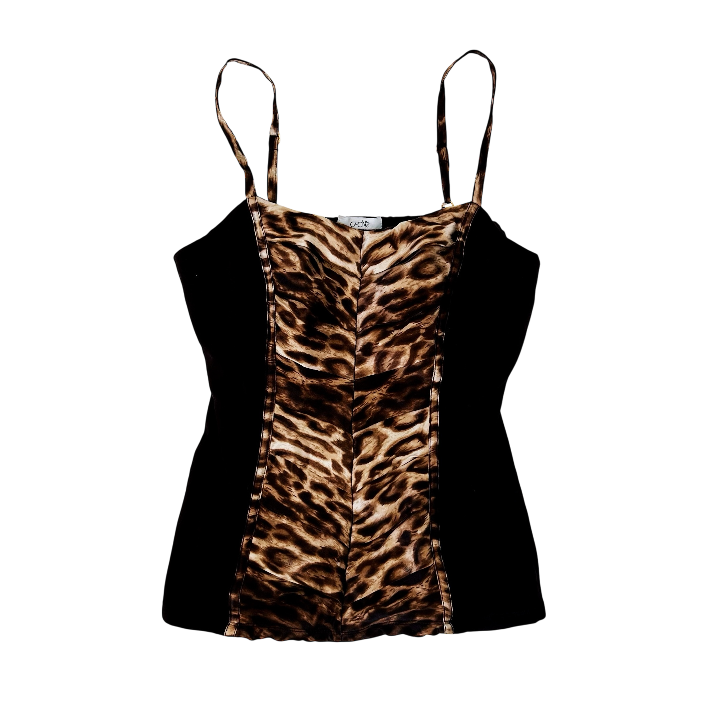 Caché Silk Leopard Tank (S)