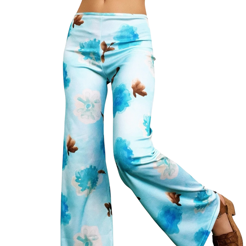 French Vintage Floral Pants (S)