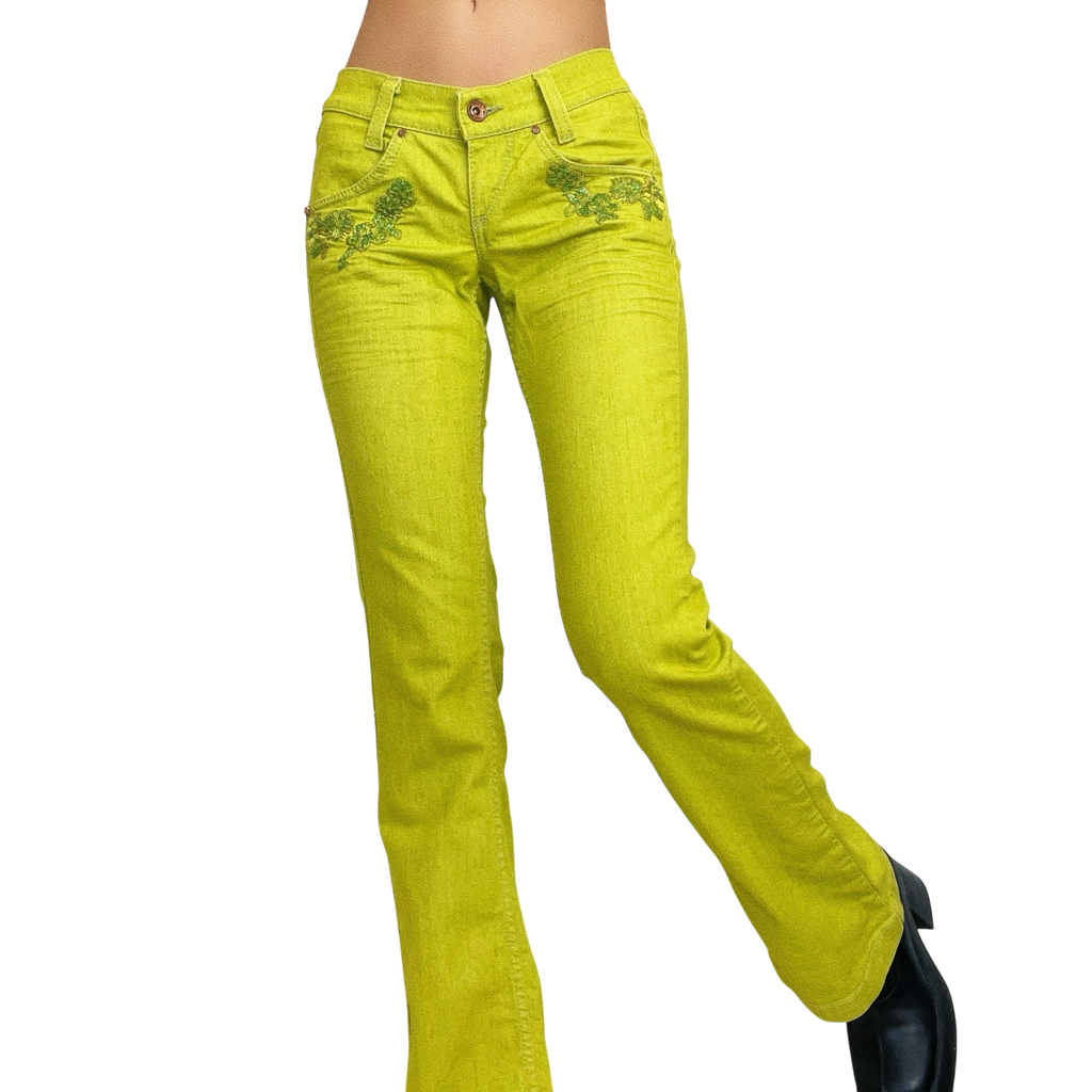 Miss Sixty Lime Green Jeans (S)