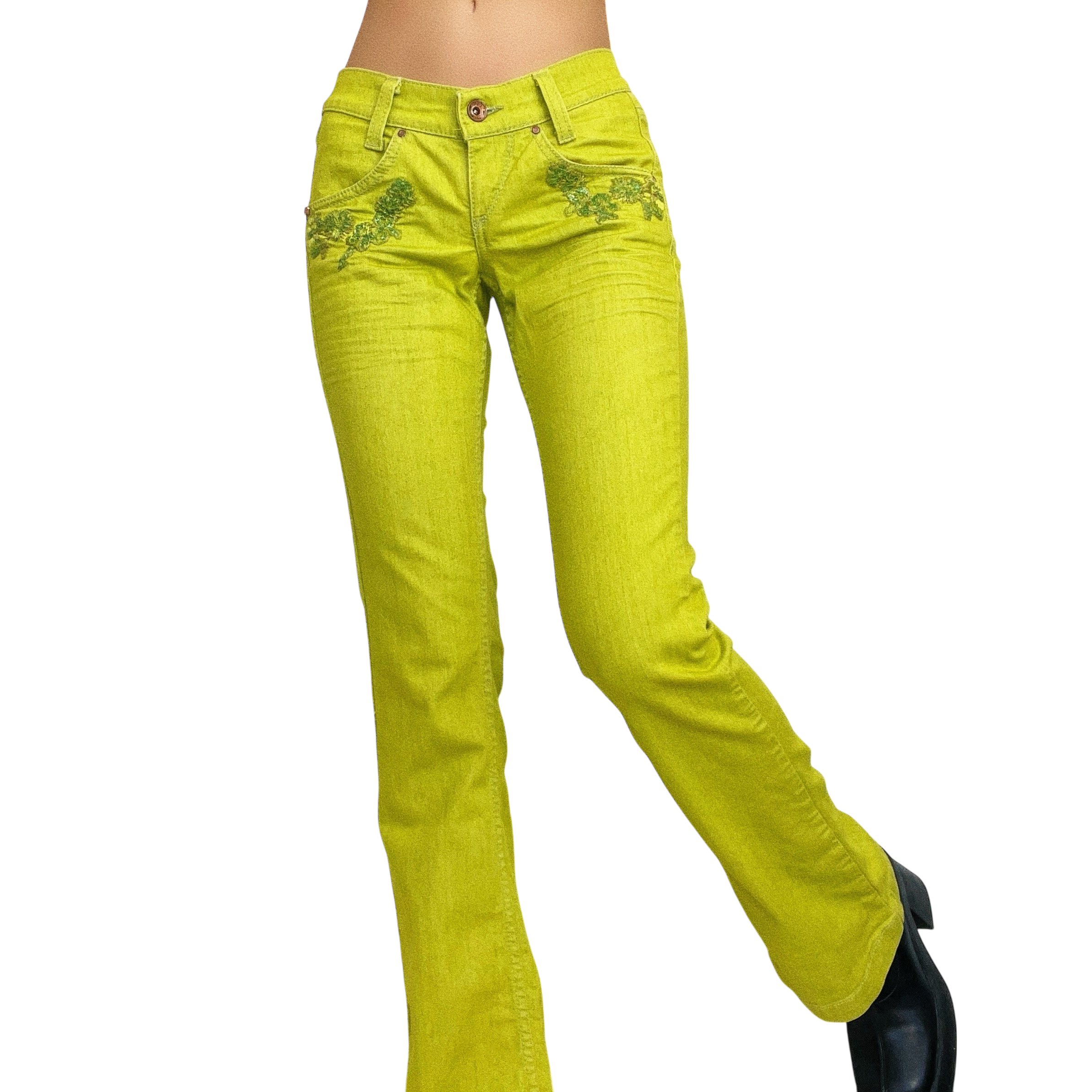 Miss Sixty Lime Green Jeans (S)