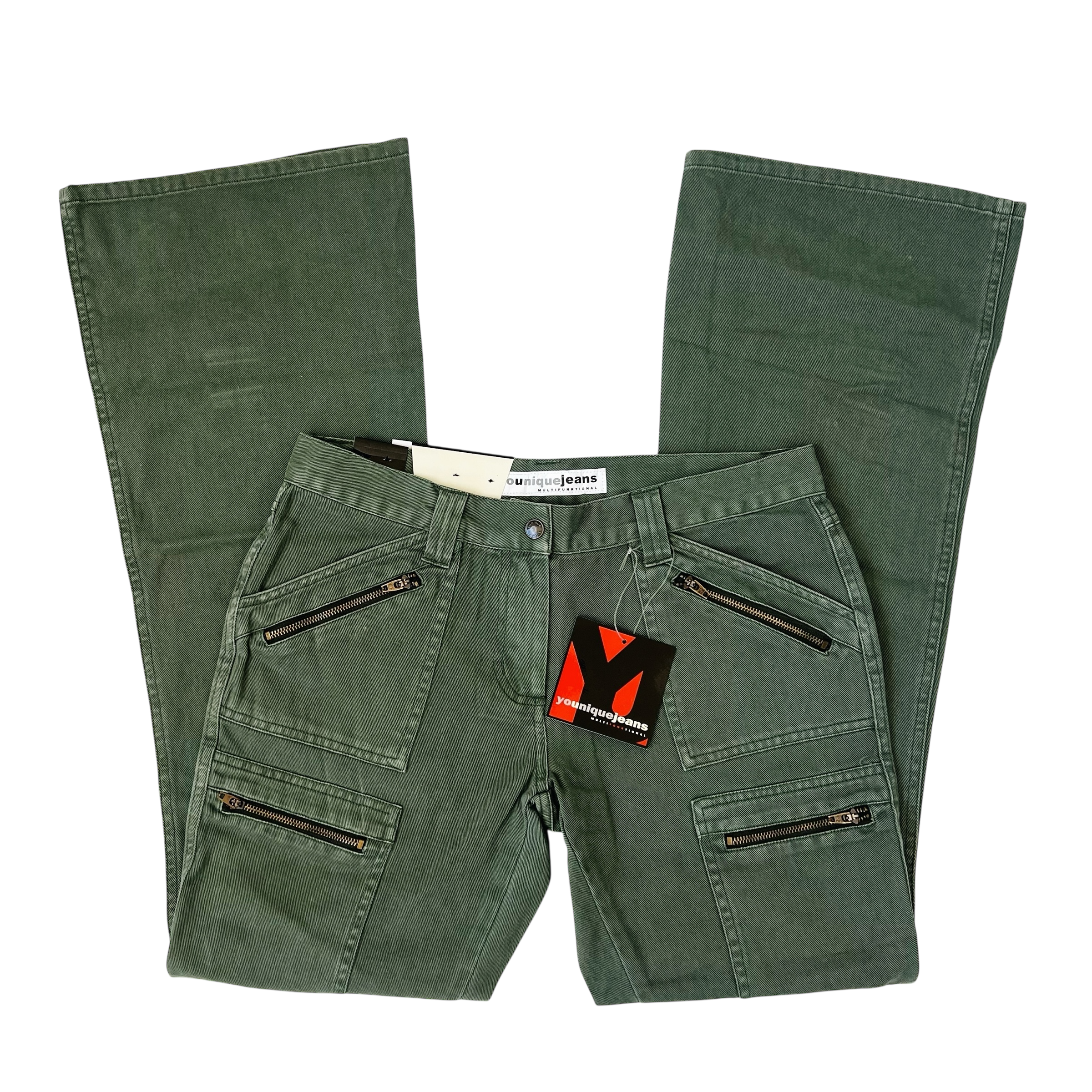 Army Green Cargo Jeans (M)