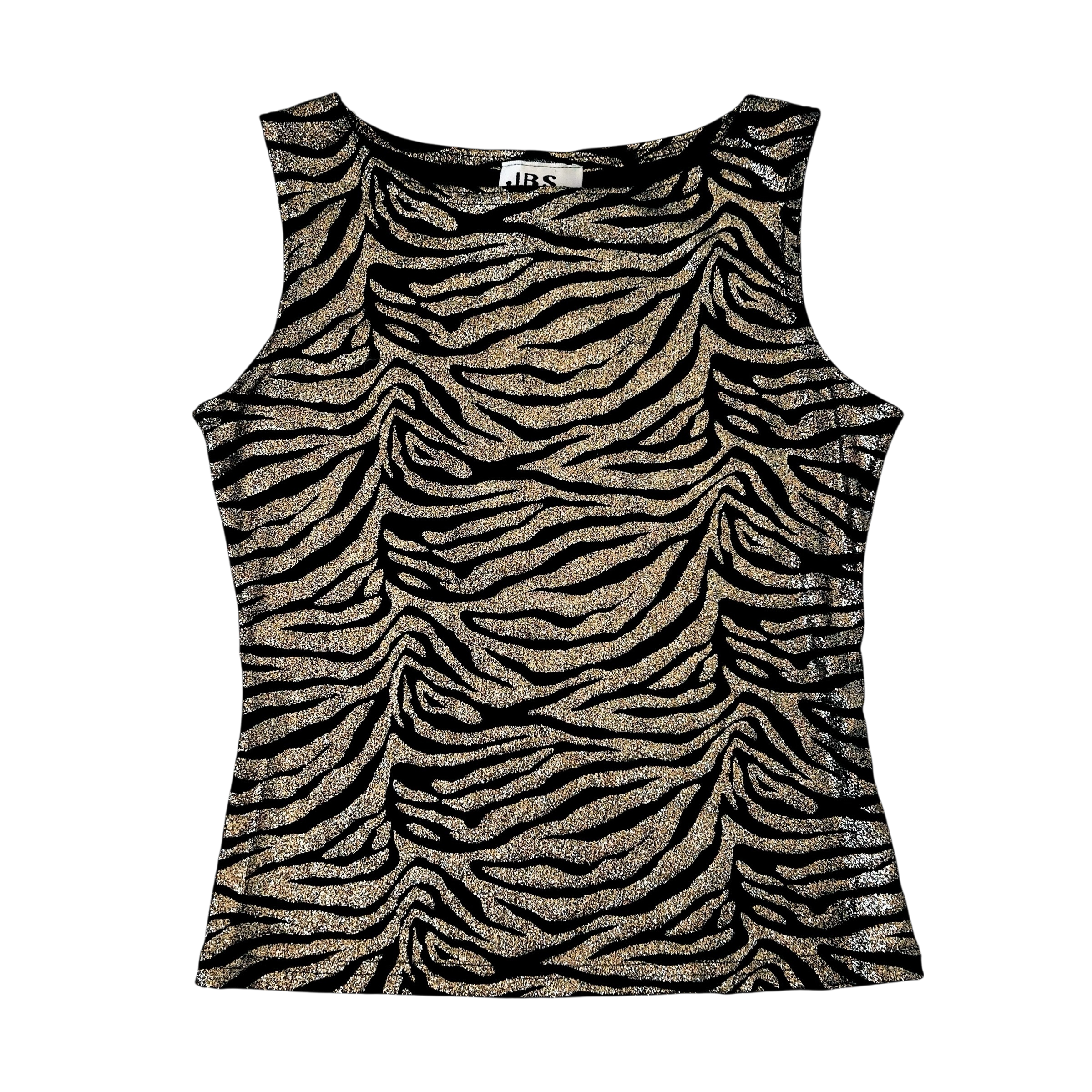90s Sparkly Animal Print Top (M/L)