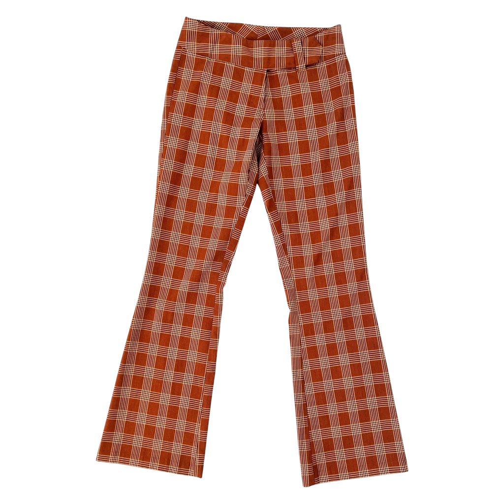 Early 2000s Rusty Plaid Pants (S)