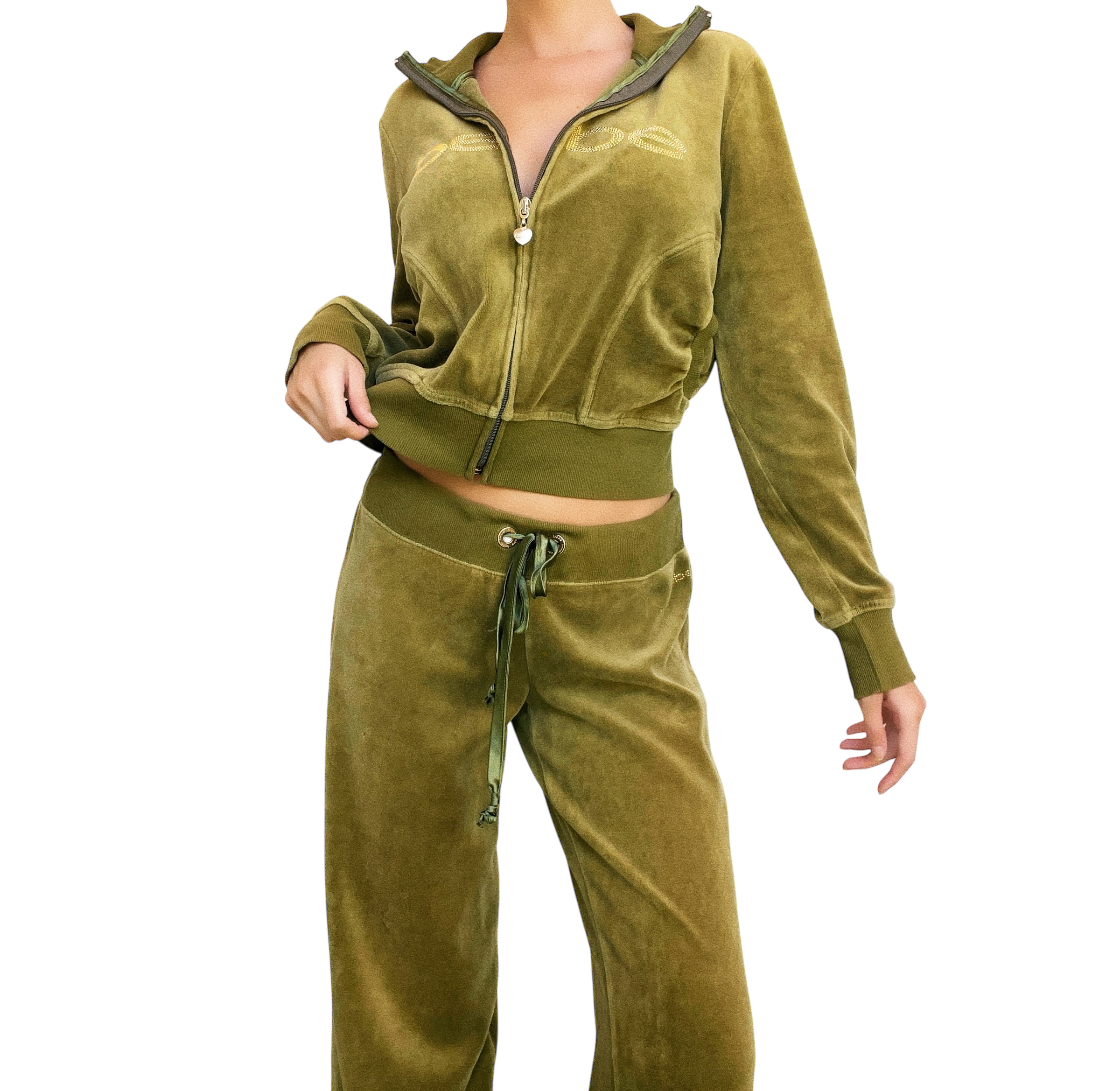 Bebe Velour Tracksuit (M)