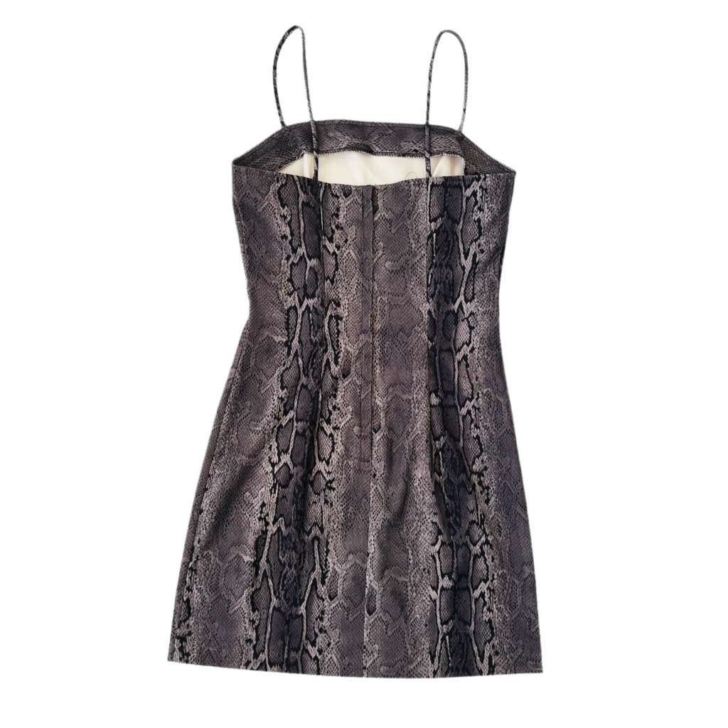 90s Snakeskin Mini Dress (M)