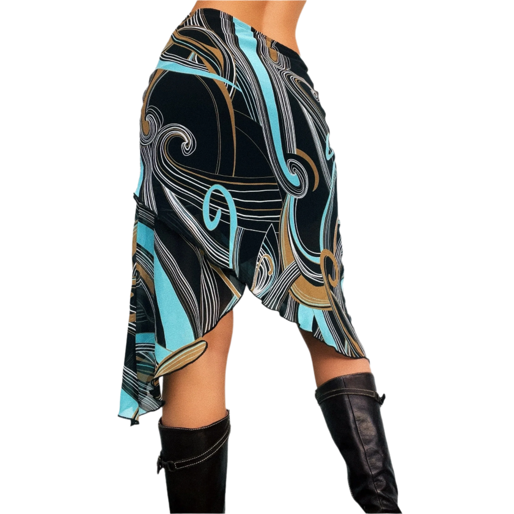 90s Asymmetrical Midi Skirt (S)