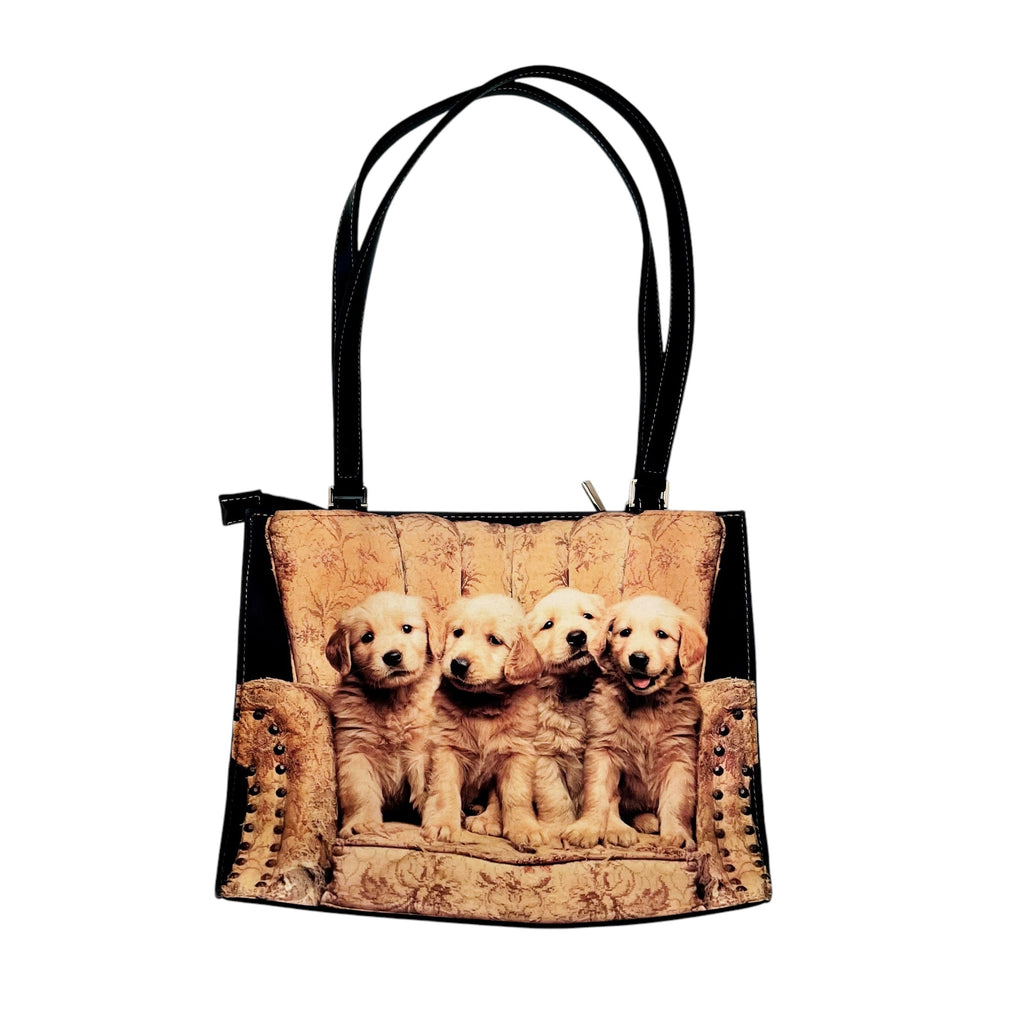 Rhinestone Puppy Purse