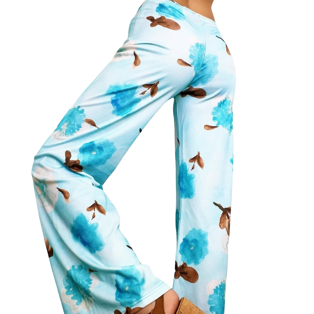 French Vintage Floral Pants (S)