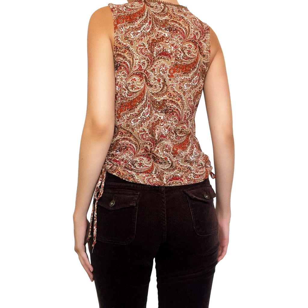 Vintage Mesh Paisley Top (M/L)