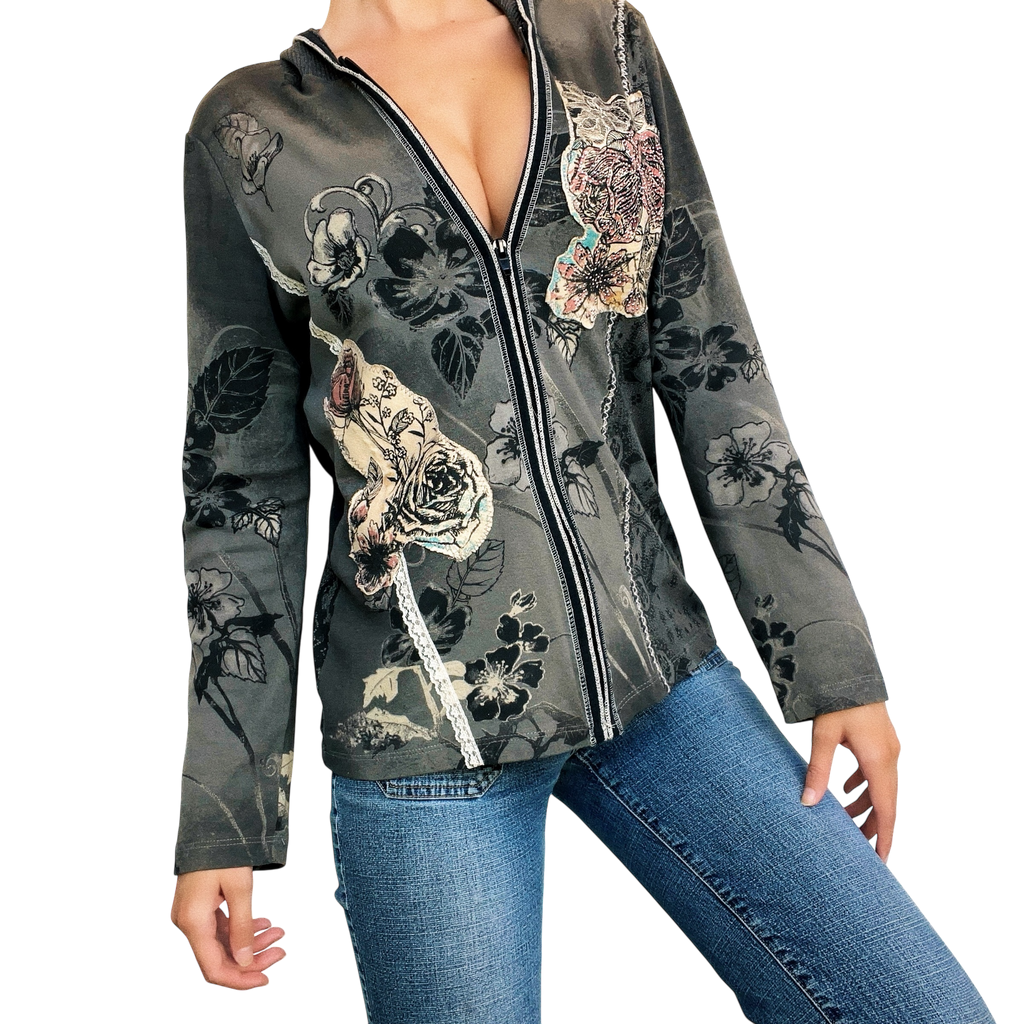 Early 2000s Embellished Hoodie (M/L)