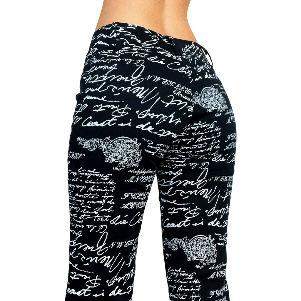 90s Black & White Capris (XS/S)