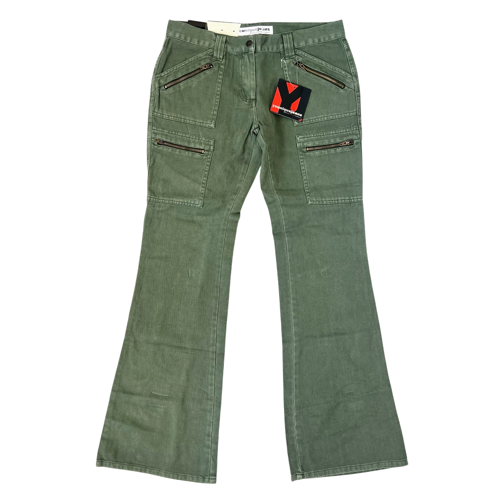 Army Green Cargo Jeans (M)