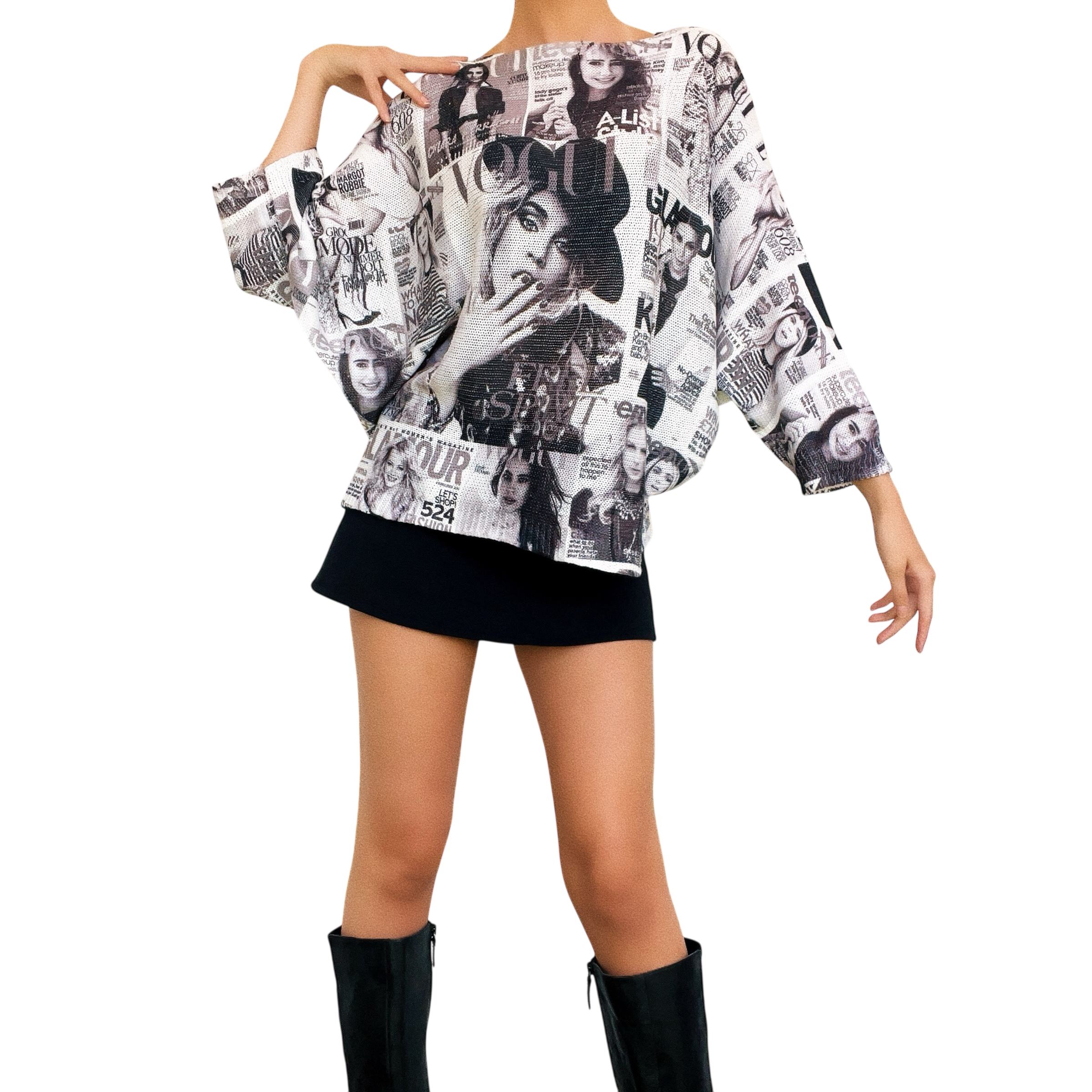 Italian Knit Magazine Top (One Size)