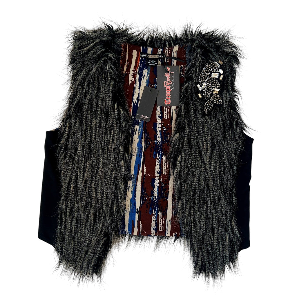 Faux Fur Open Vest (S/M)