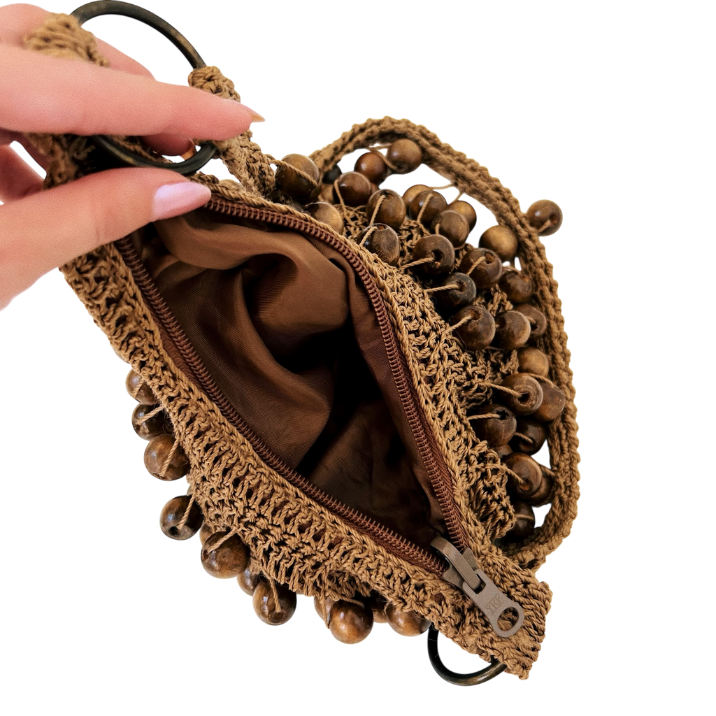 Heavily Beaded Crochet Purse