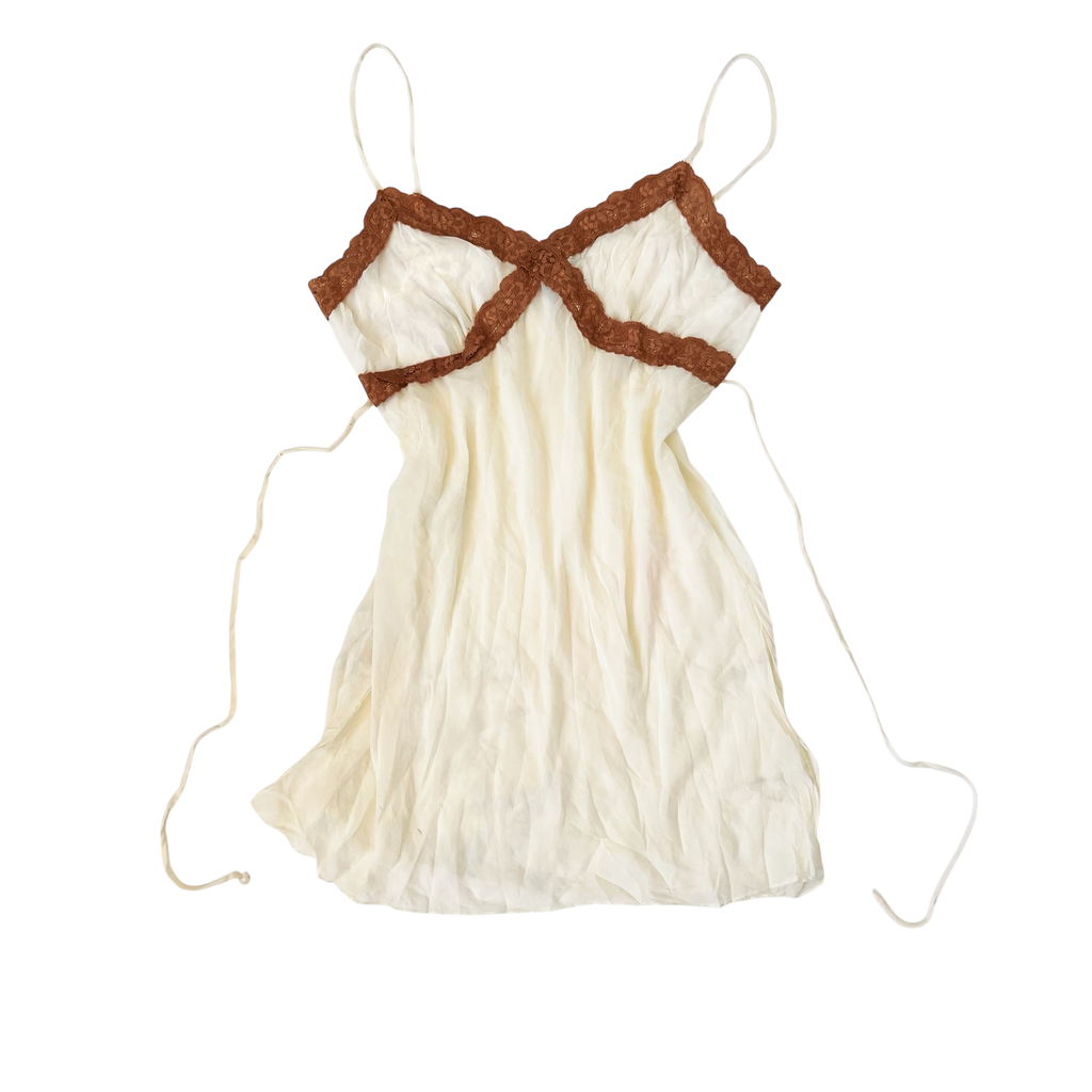 Vintage Creamy Mini Slip (S)