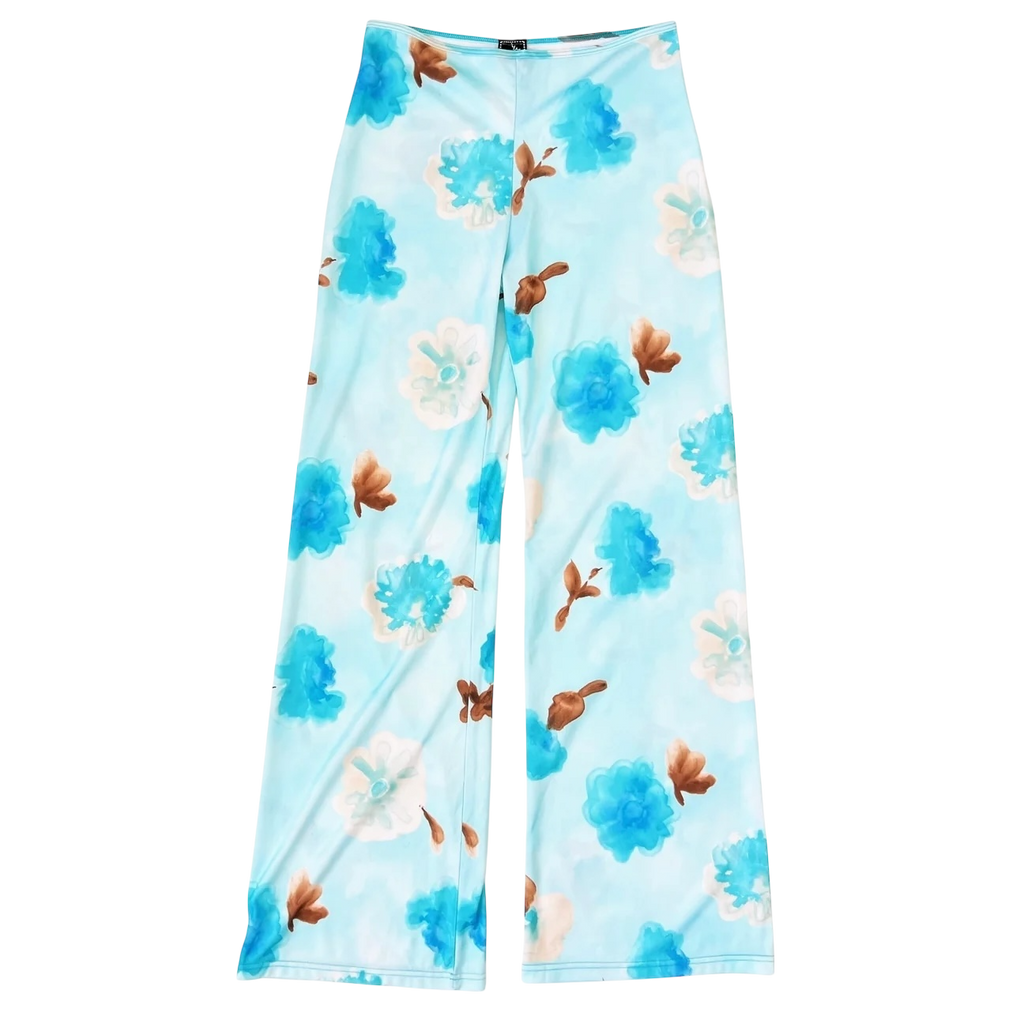 French Vintage Floral Pants (S)