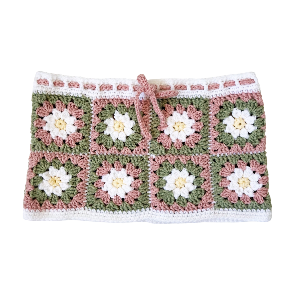 Daisy Chains Crochet Mini Skirt (XS/S)