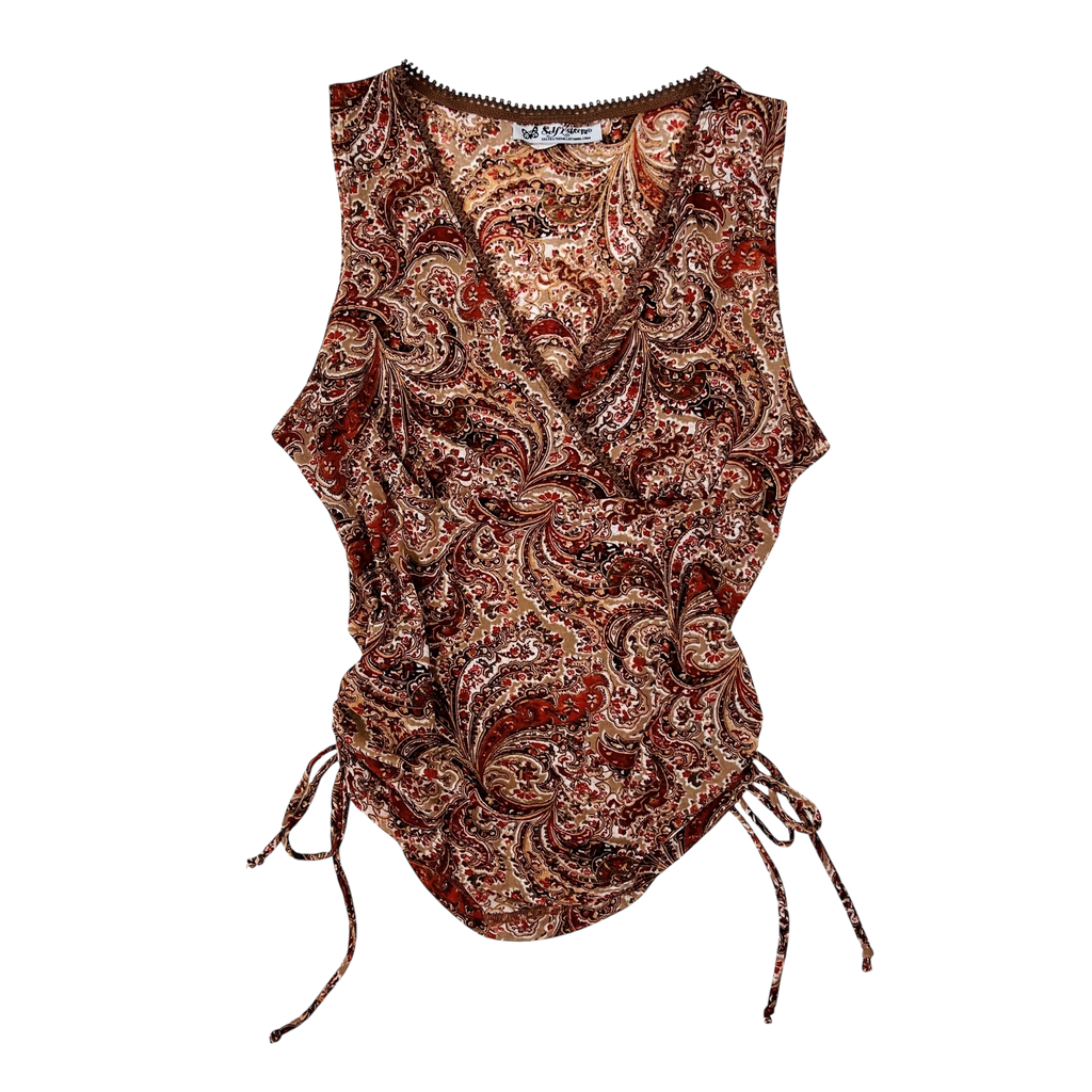 Vintage Mesh Paisley Top (M/L)