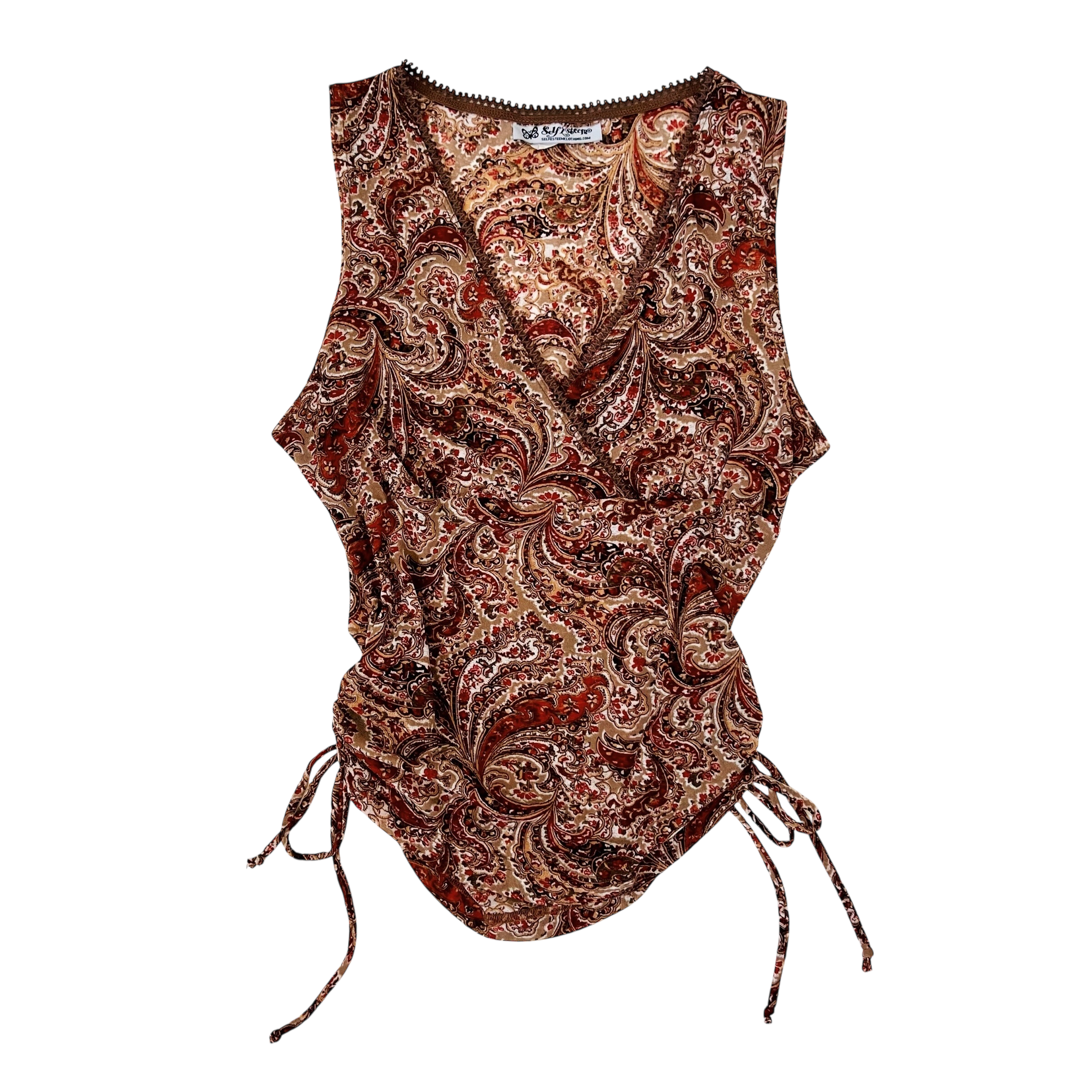 Vintage Mesh Paisley Top (M/L)