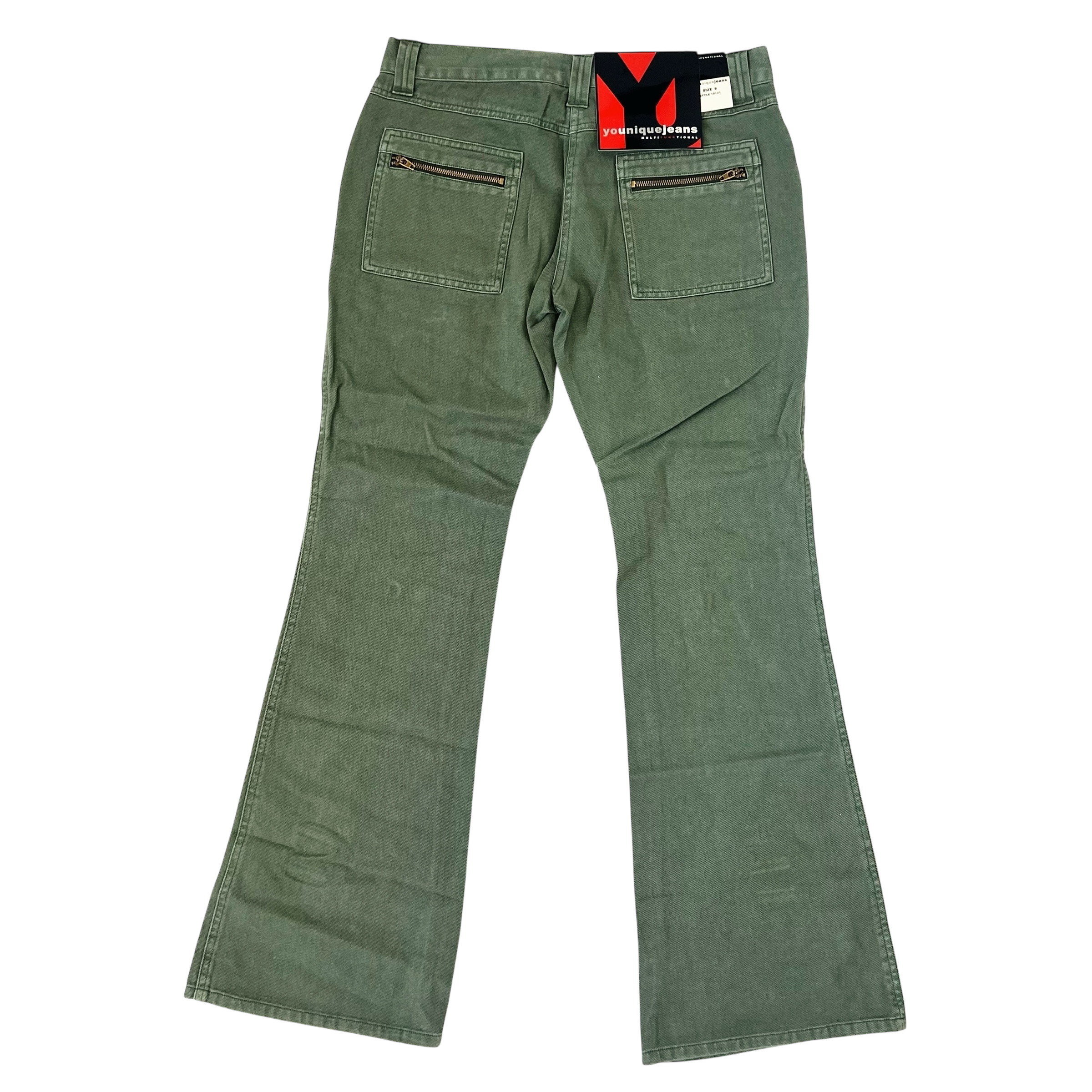 Army Green Cargo Jeans (M)