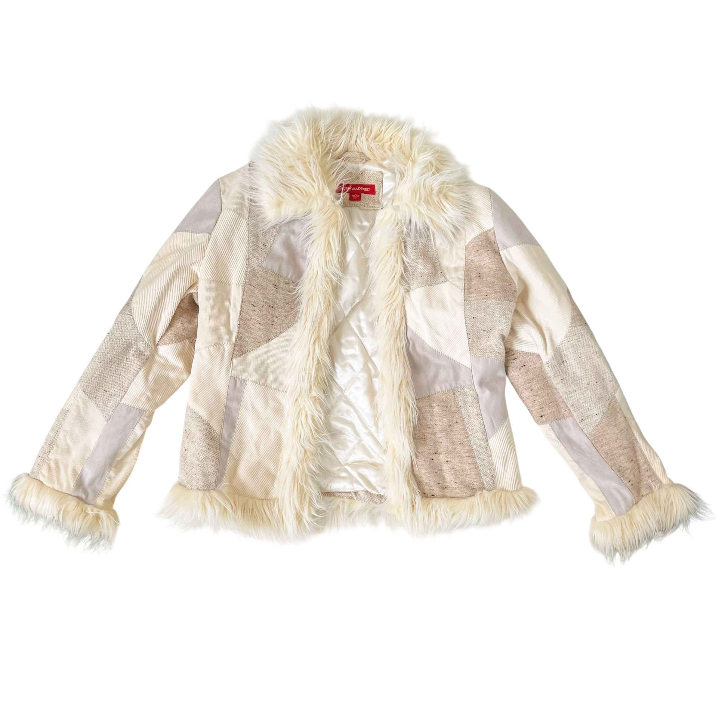 Early 2000s Furry Patchwork Jacket (M)