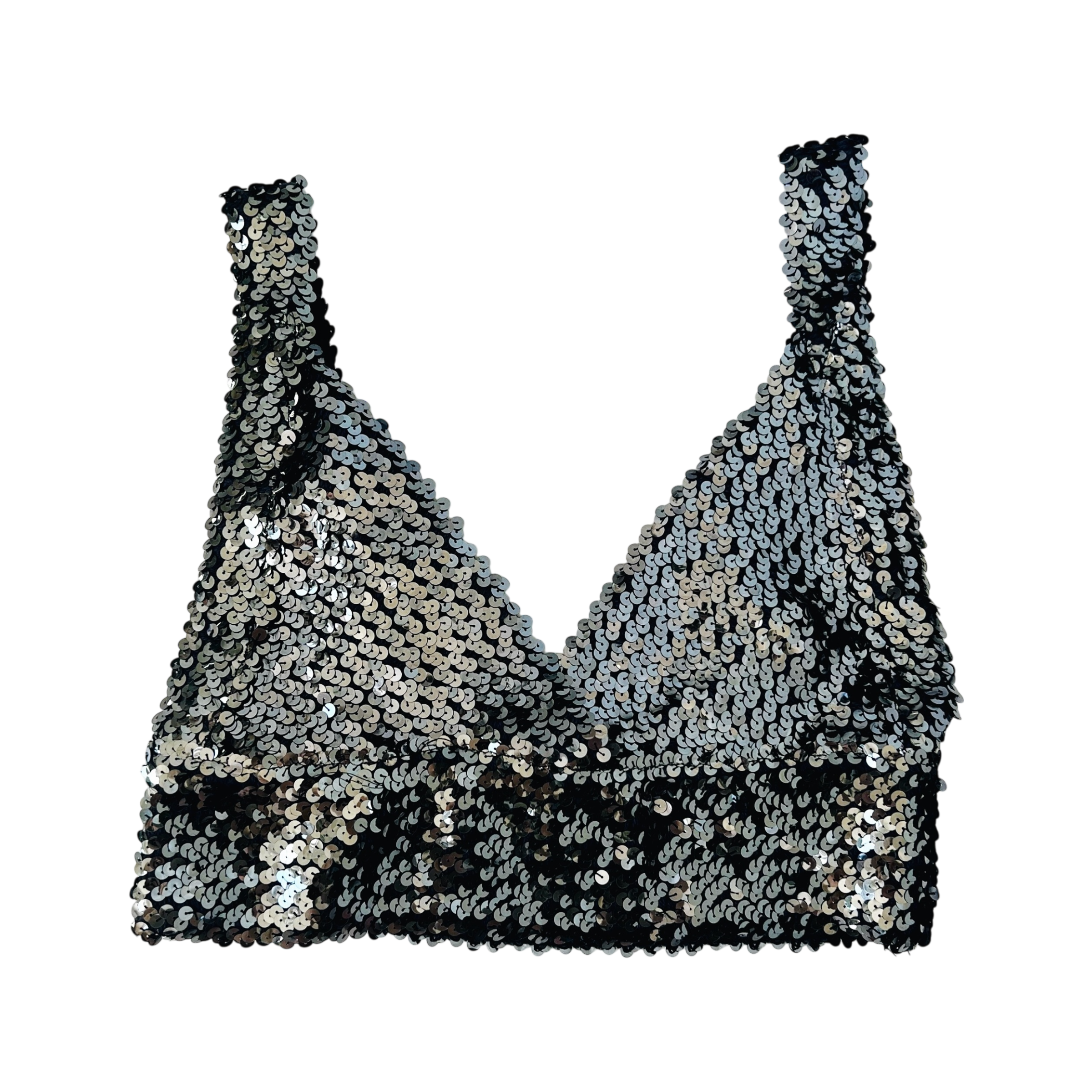 Vintage Sequin Bralette Top (M/L)