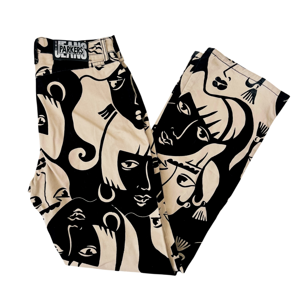 Vintage Artsy Velvet Pants (M/L)