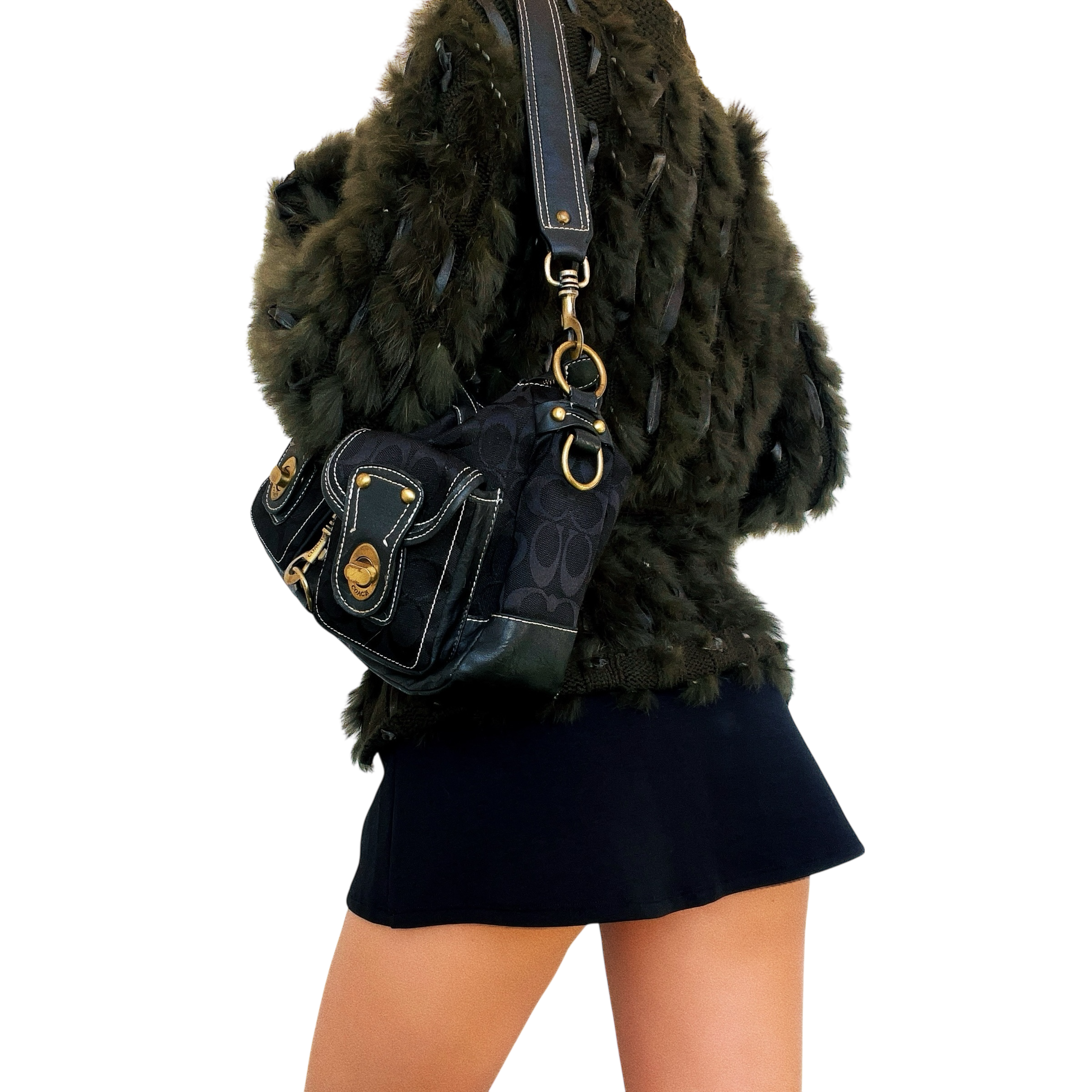 Furry Moss Green Knit Cardigan (S-L)