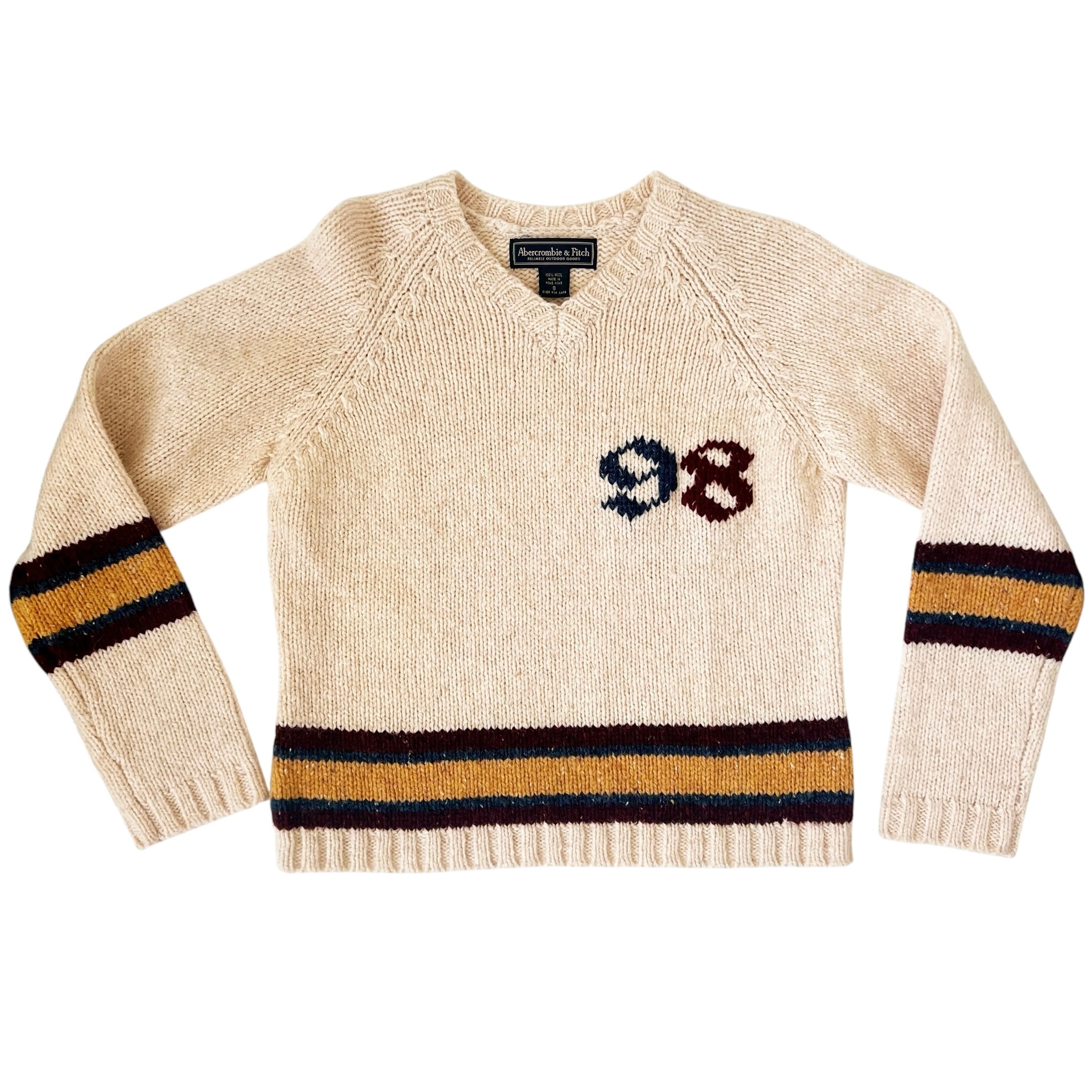 Hand Stitched Sporty Sweater (S)