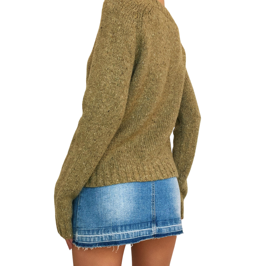 Hand Stitched Frog Sweater (S)