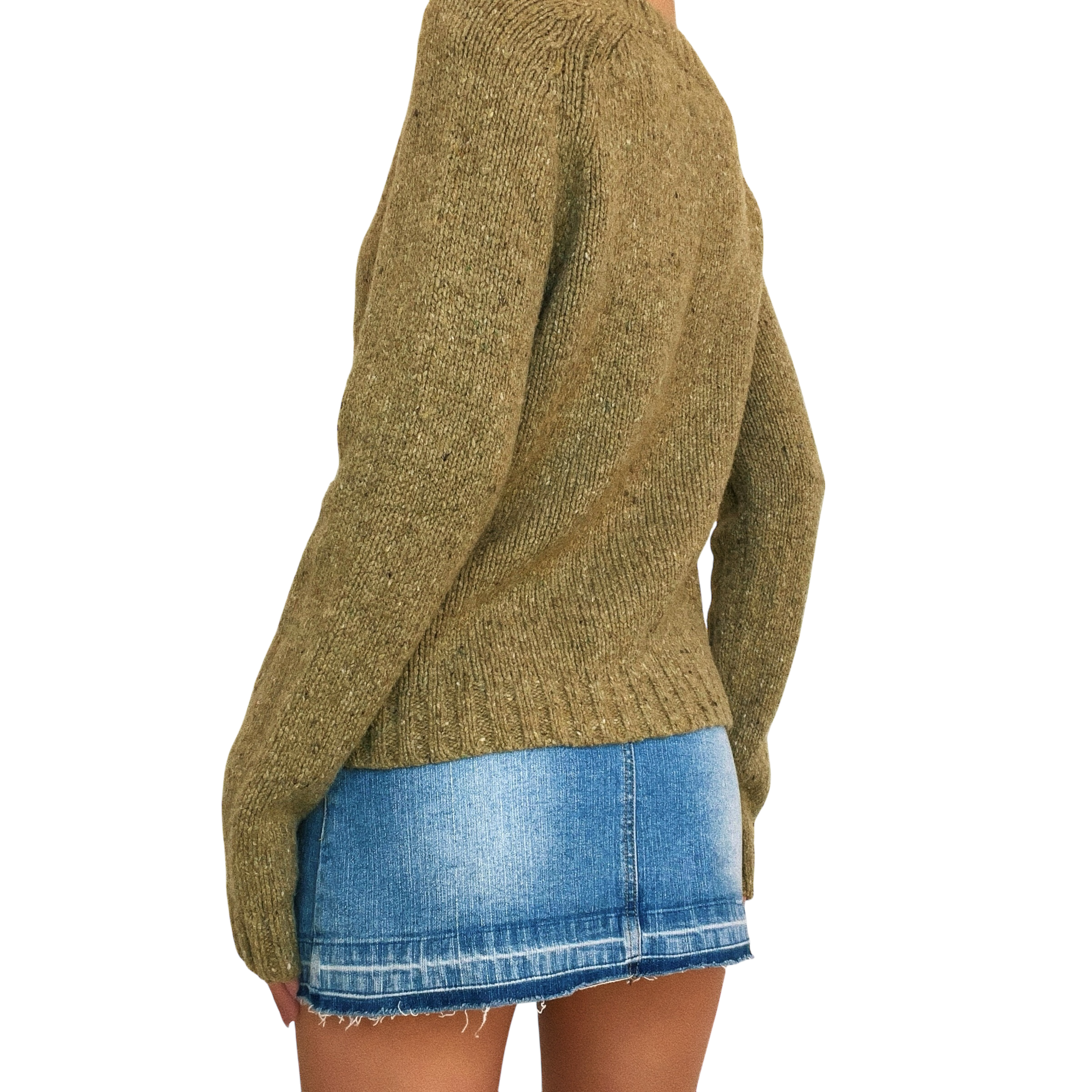 Hand Stitched Frog Sweater (S)