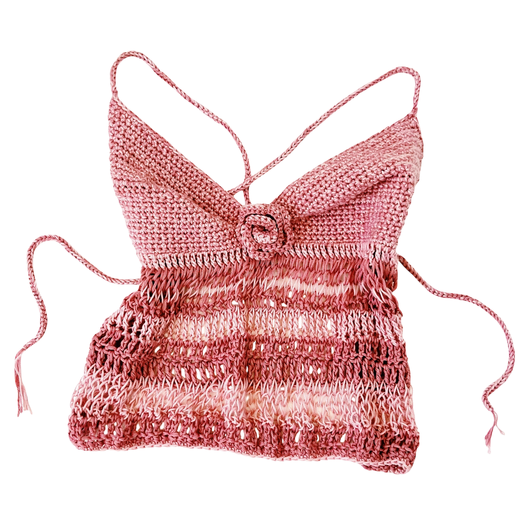 Rosy Posy Crochet + Knit Top (XS/S)