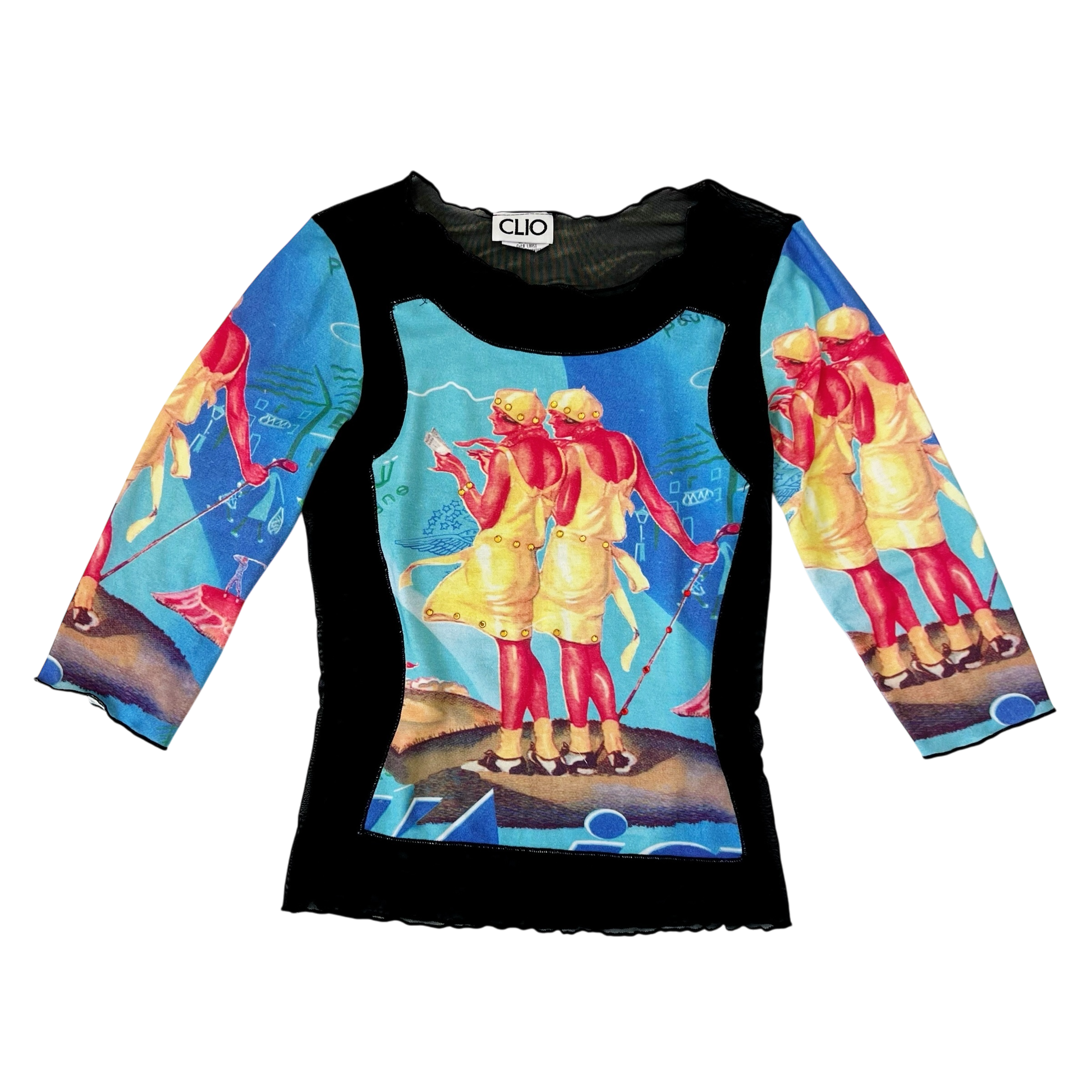 90s Mesh Golfer Girls Top (S)