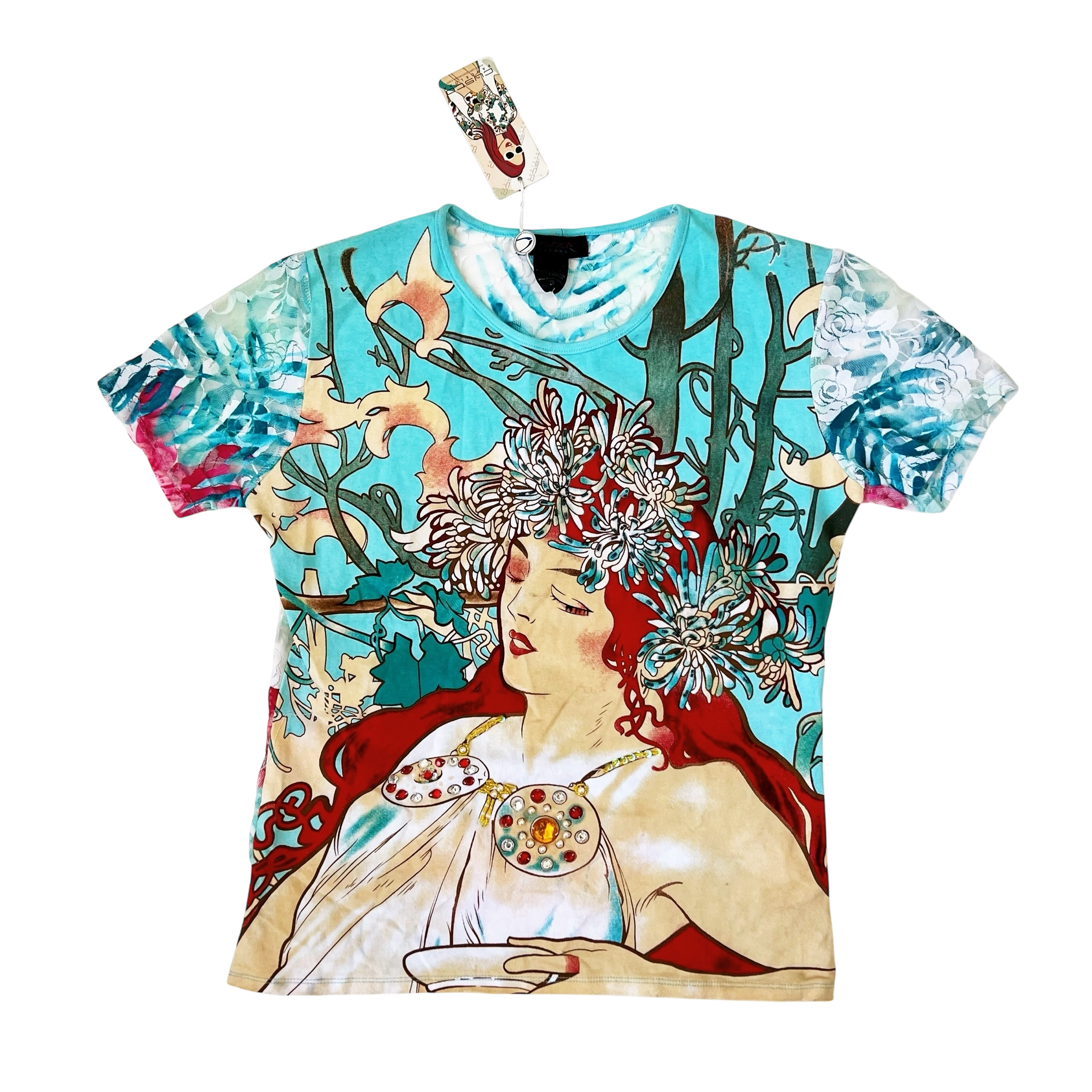 Custo Barcelona Beaded Graphic Tee (M/L)