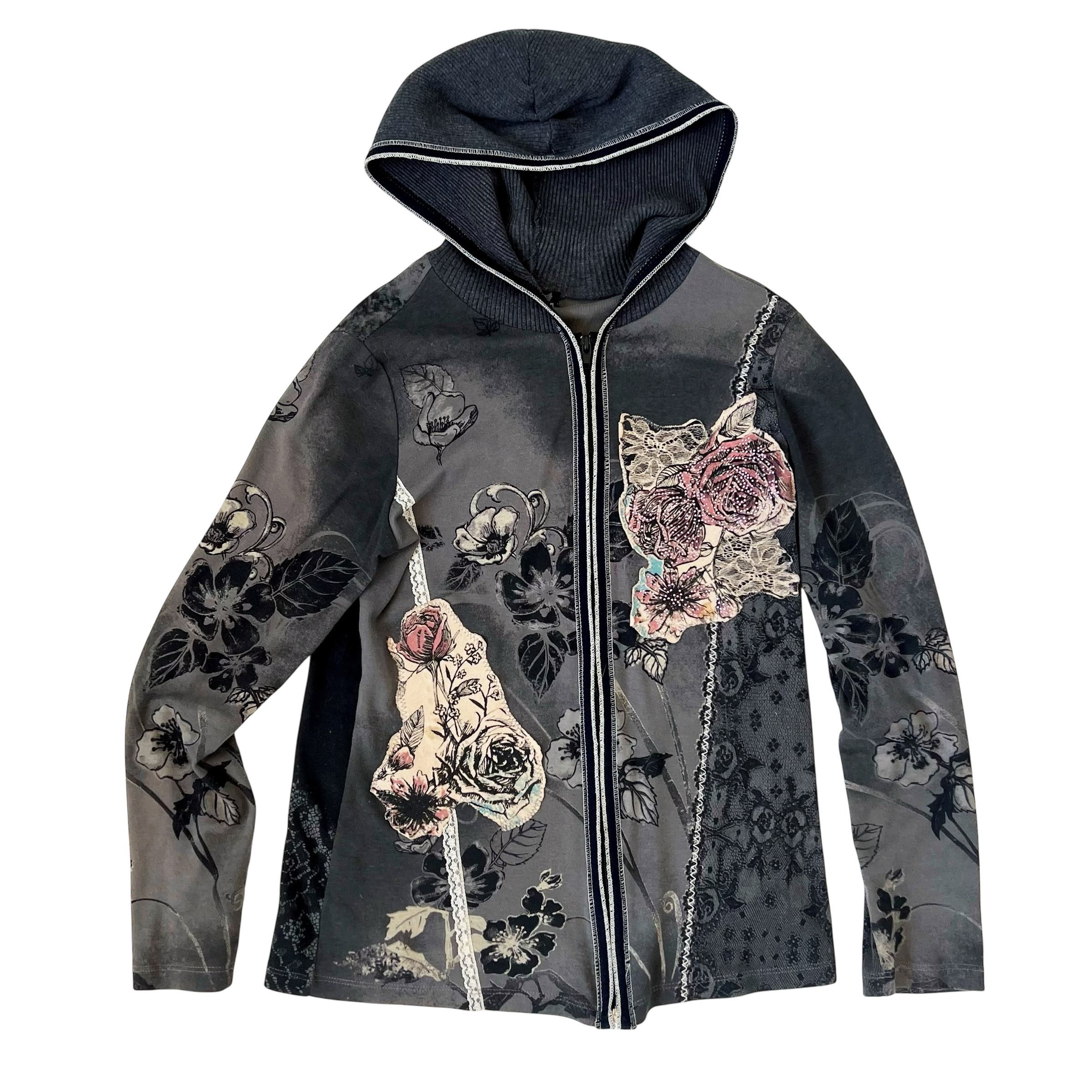 Early 2000s Embellished Hoodie (M/L)