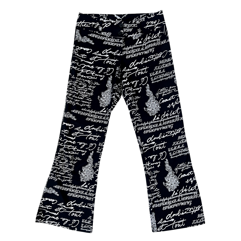 90s Black & White Capris (XS/S)