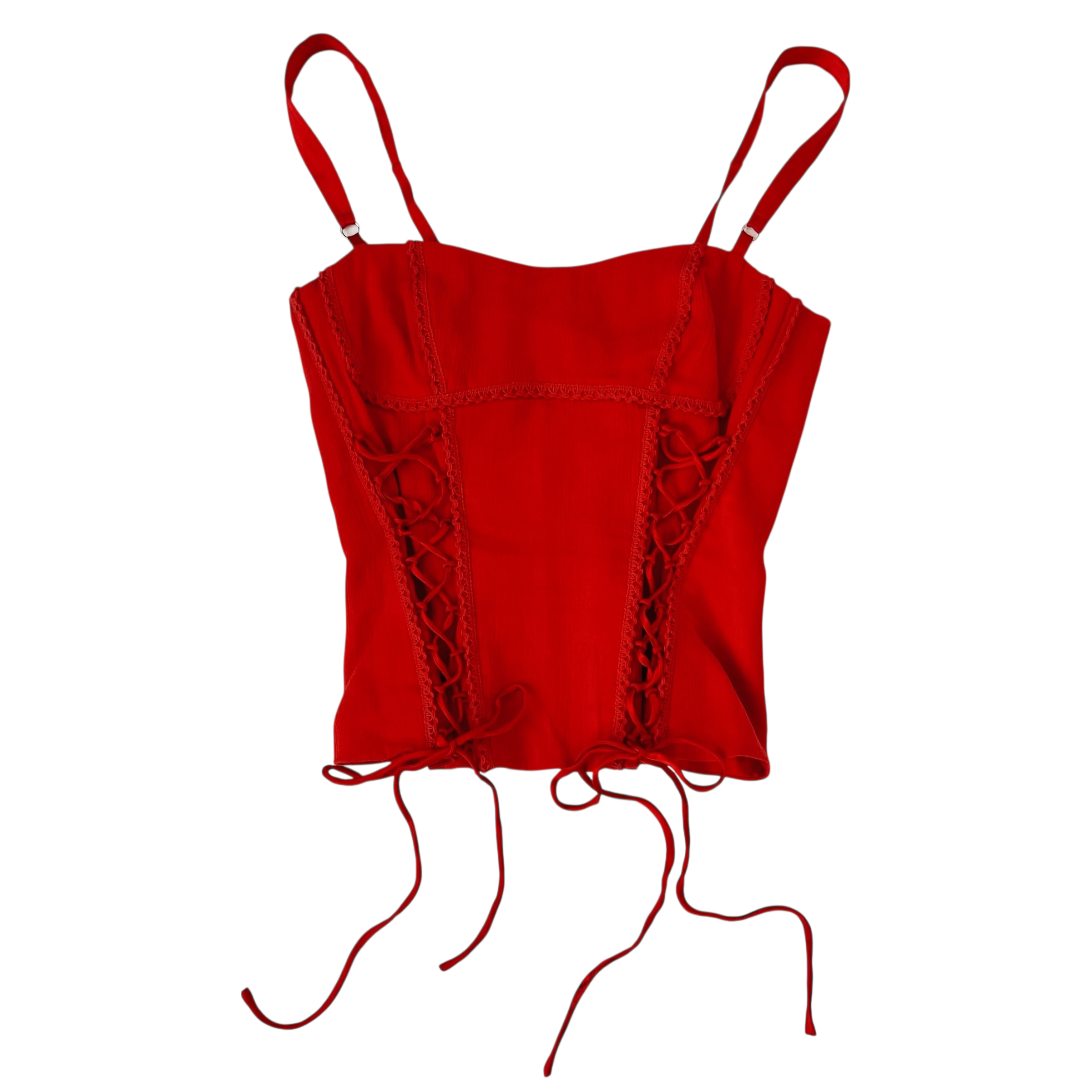 Marciano Vibrant Red Corset Top (XS)