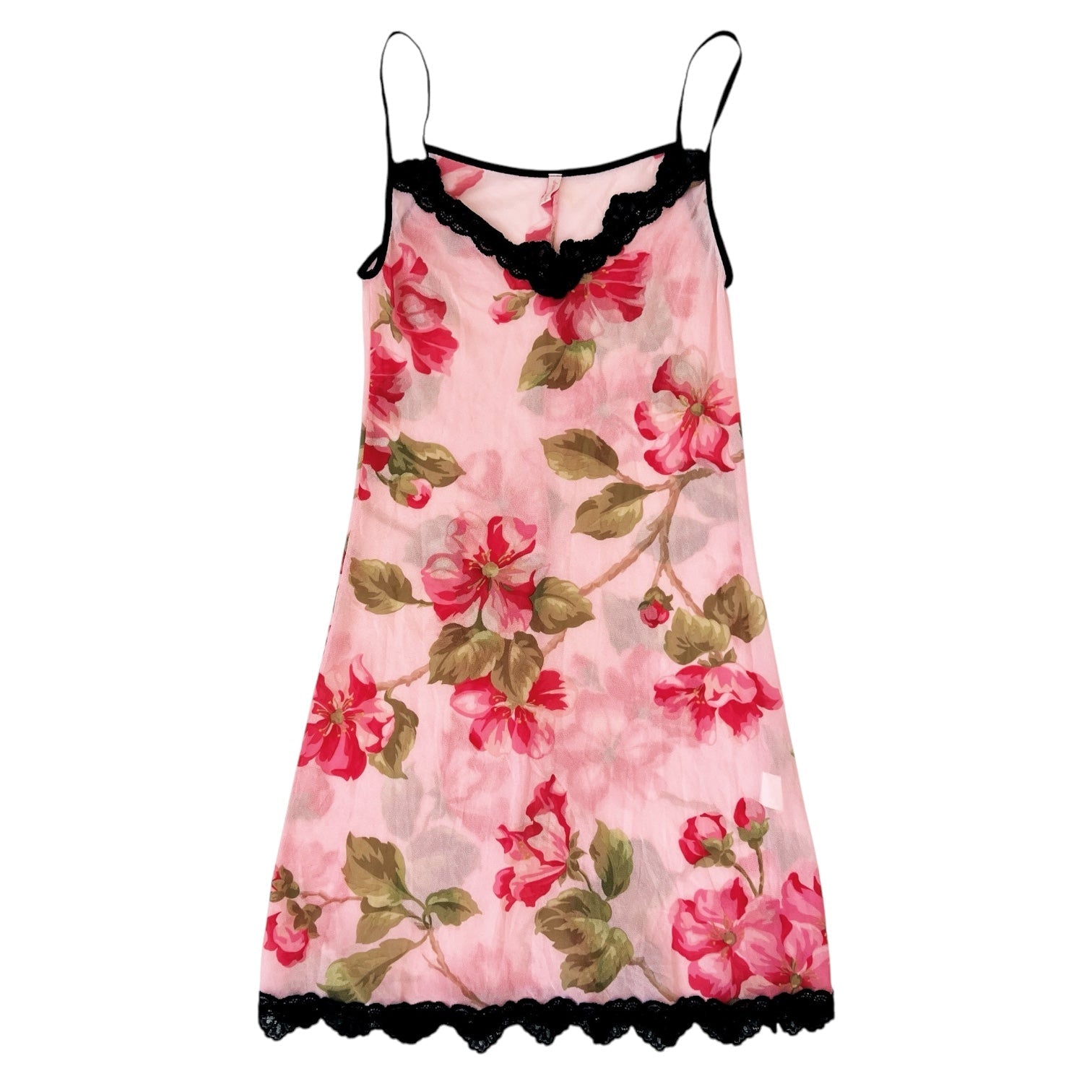 Vintage Floral Micro Mesh Slip (S)