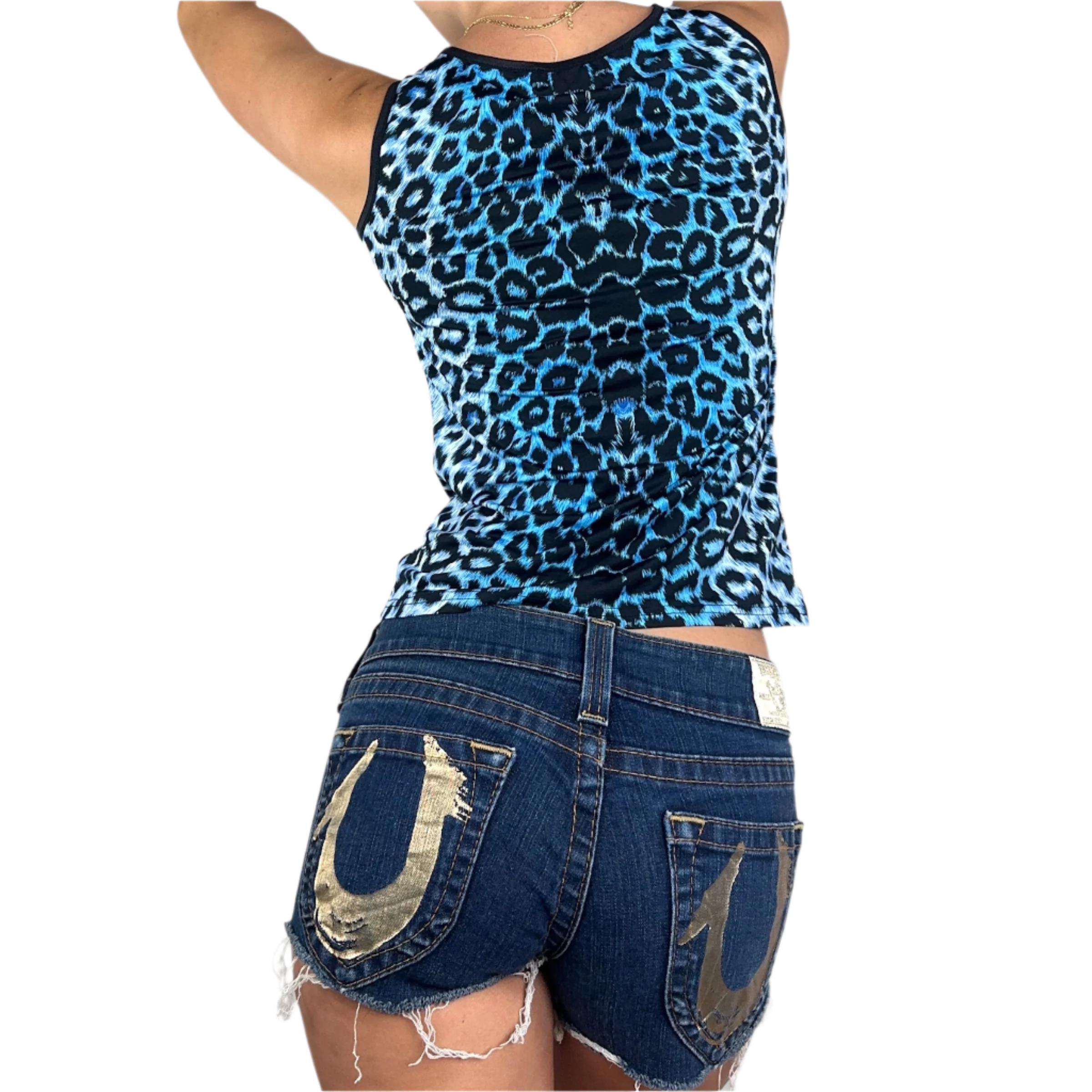 Blue Leopard Tank (S)