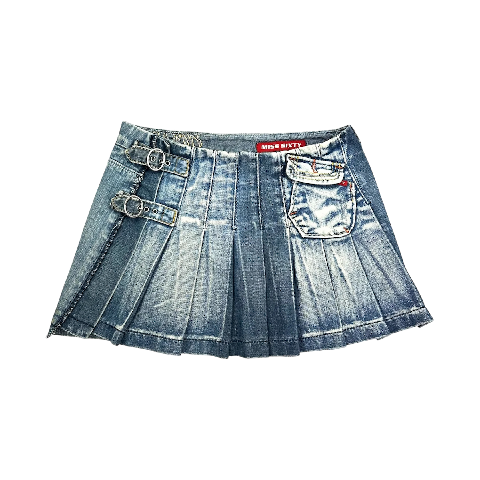 Miss Sixty Pleated Mini Skirt (XS)