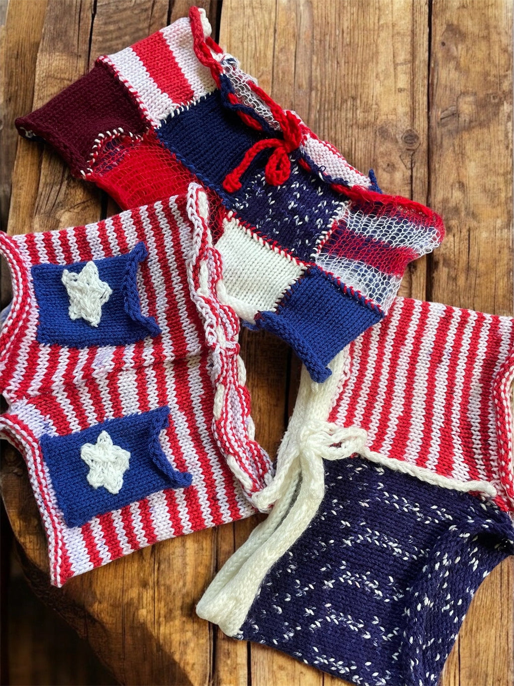 Patchwork Americana Shorts (XS-XL)