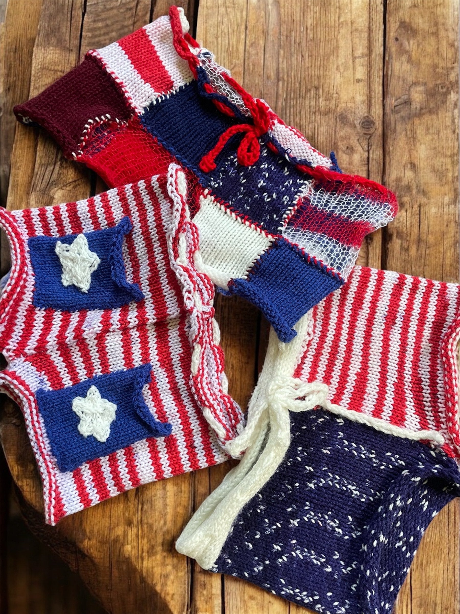 Patchwork Americana Shorts (XS-XL)