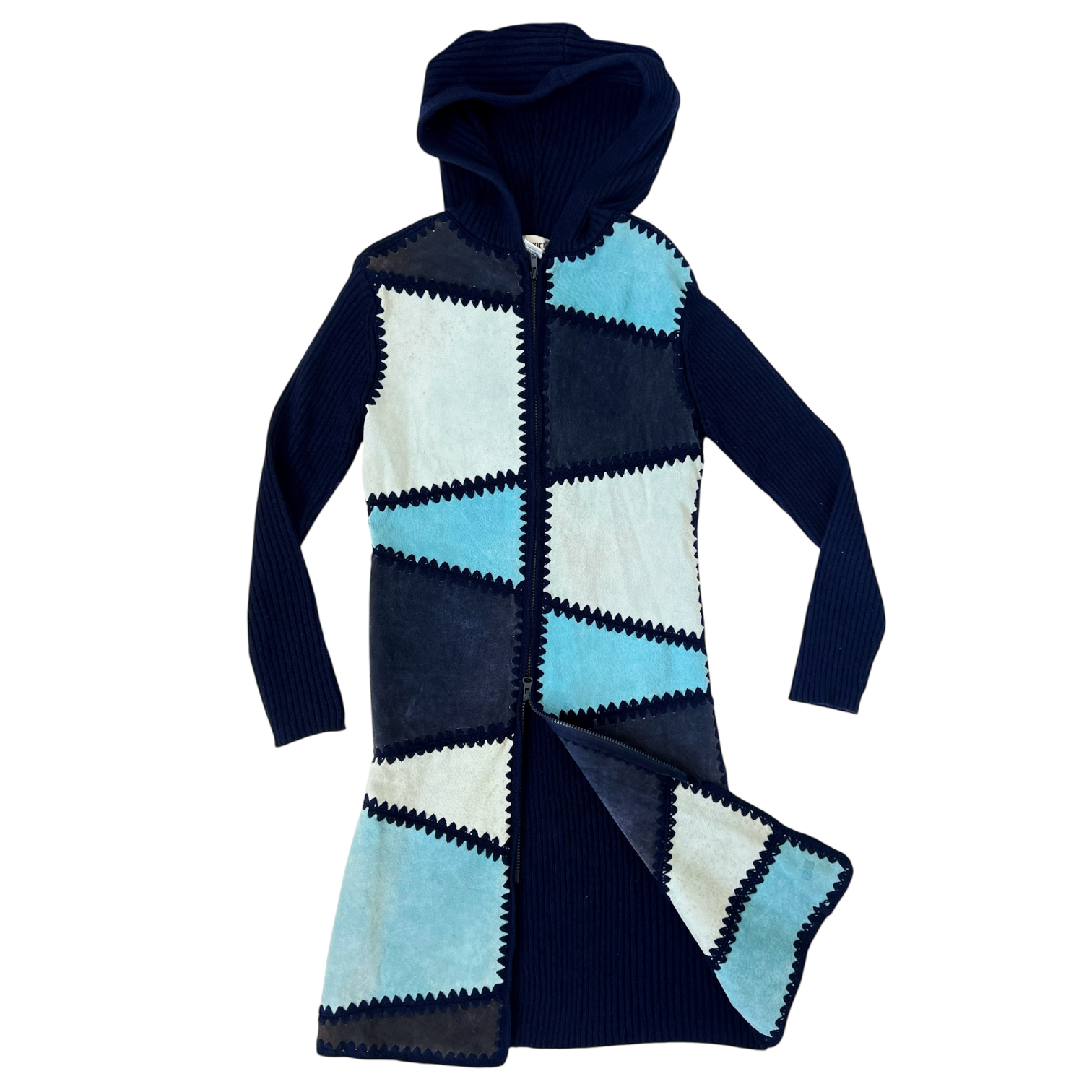 Vintage Suede Patchwork Duster (S)