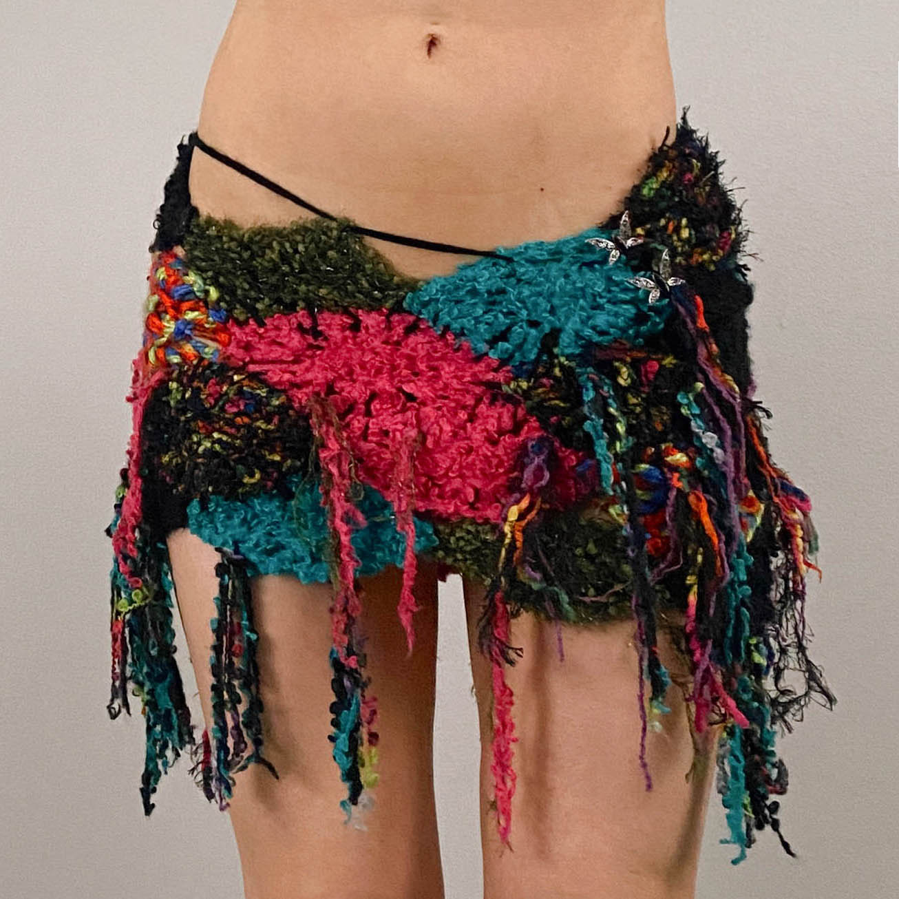 Prism Fringe Mini Skirt (XS/S)