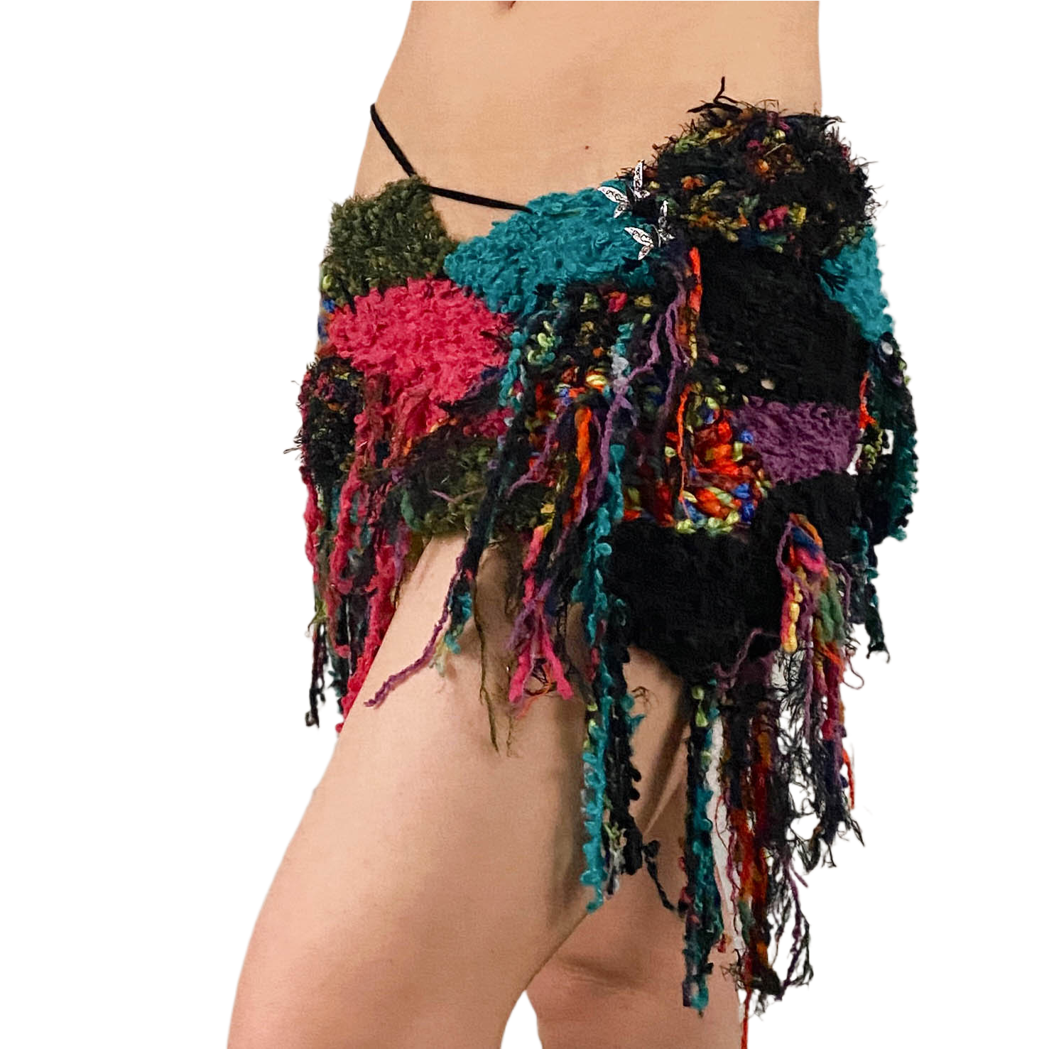 Prism Fringe Mini Skirt (XS/S)