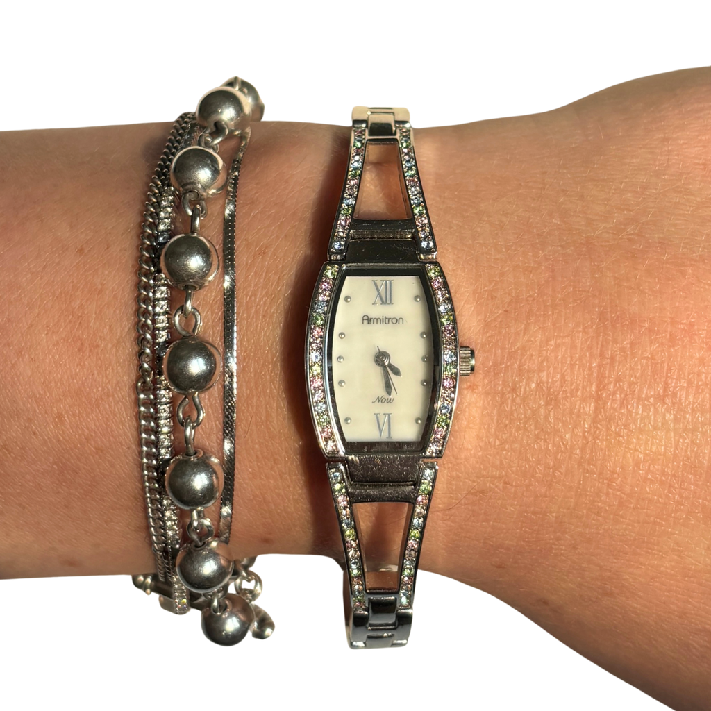 Y2K Pastel & Pearl Gem Watch