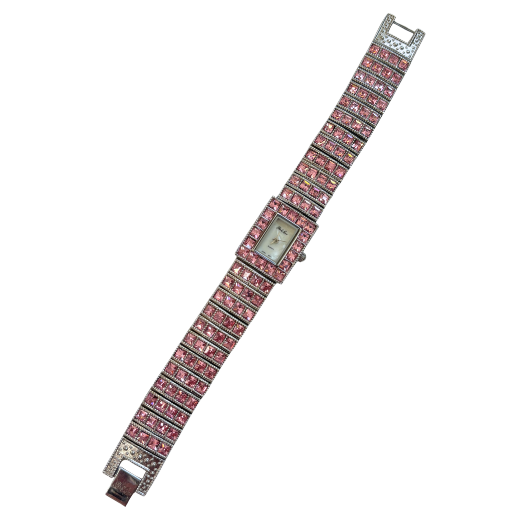 Y2K Pink Gem Bracelet Watch